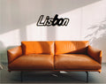 Lisbon Wood Cityscape Wall Art: 3D Shadow Decor