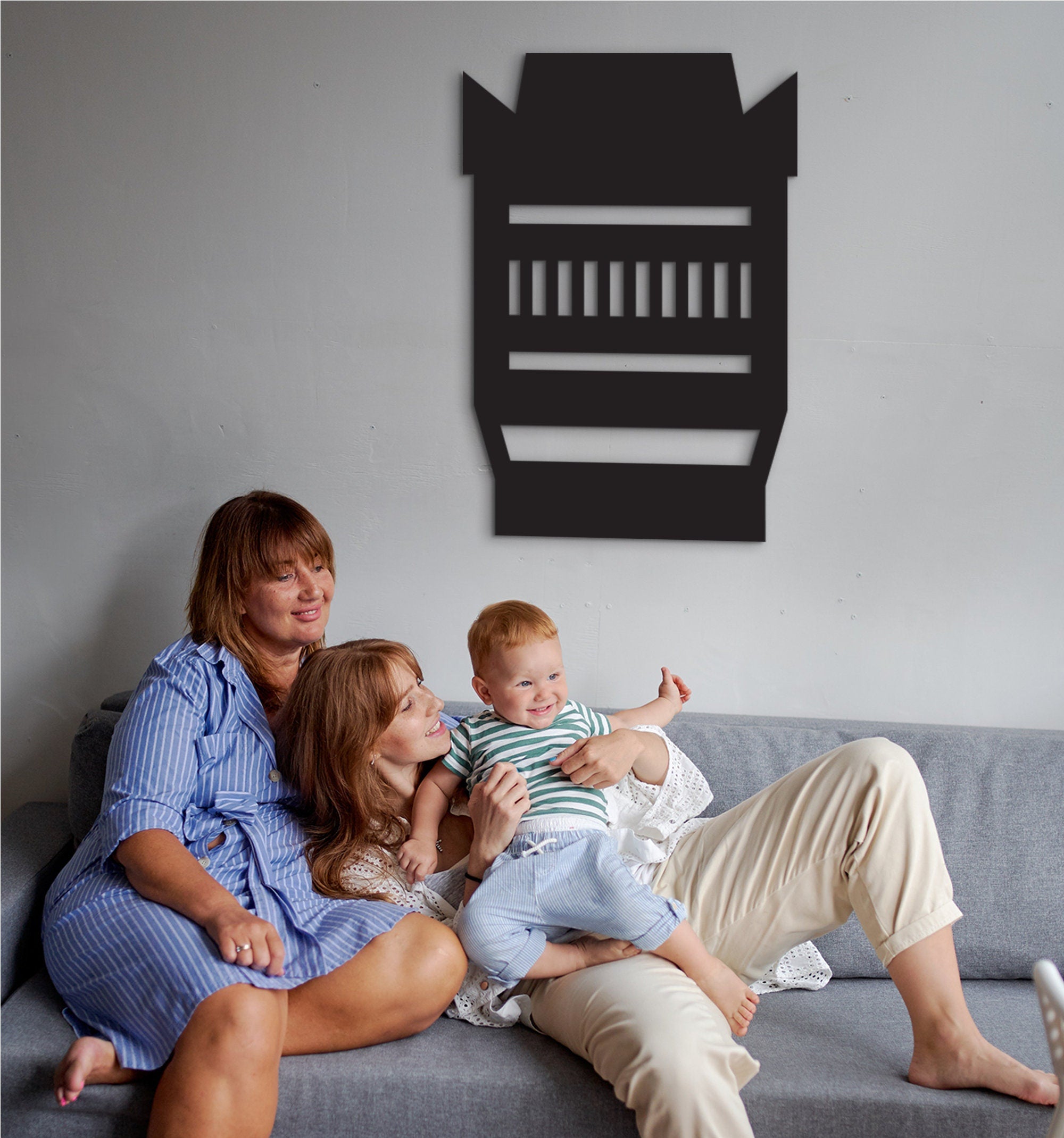Wood Camera Lens Wall Art: 3D Shadow Effect, Photographer Decor