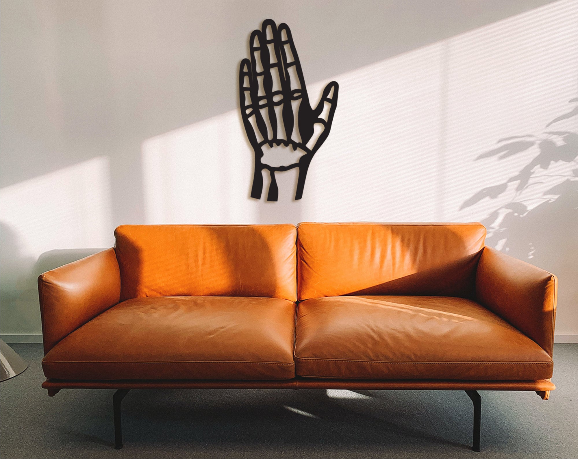 Hand and Fingers Wood Wall Art: Biology Anatomy Decor
