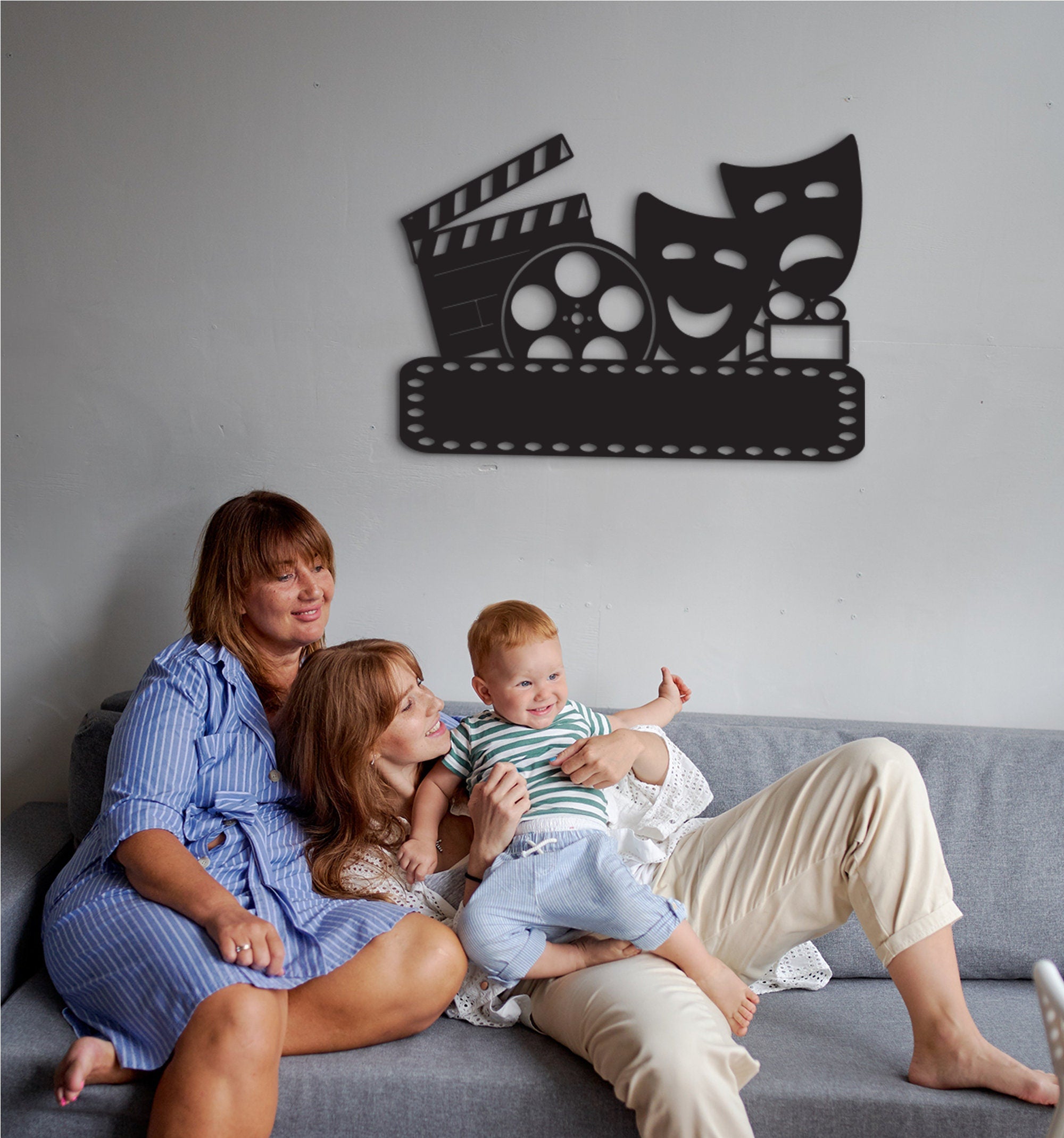 Custom Movie Room Wall Decor: 3D Shadow Effect Sign