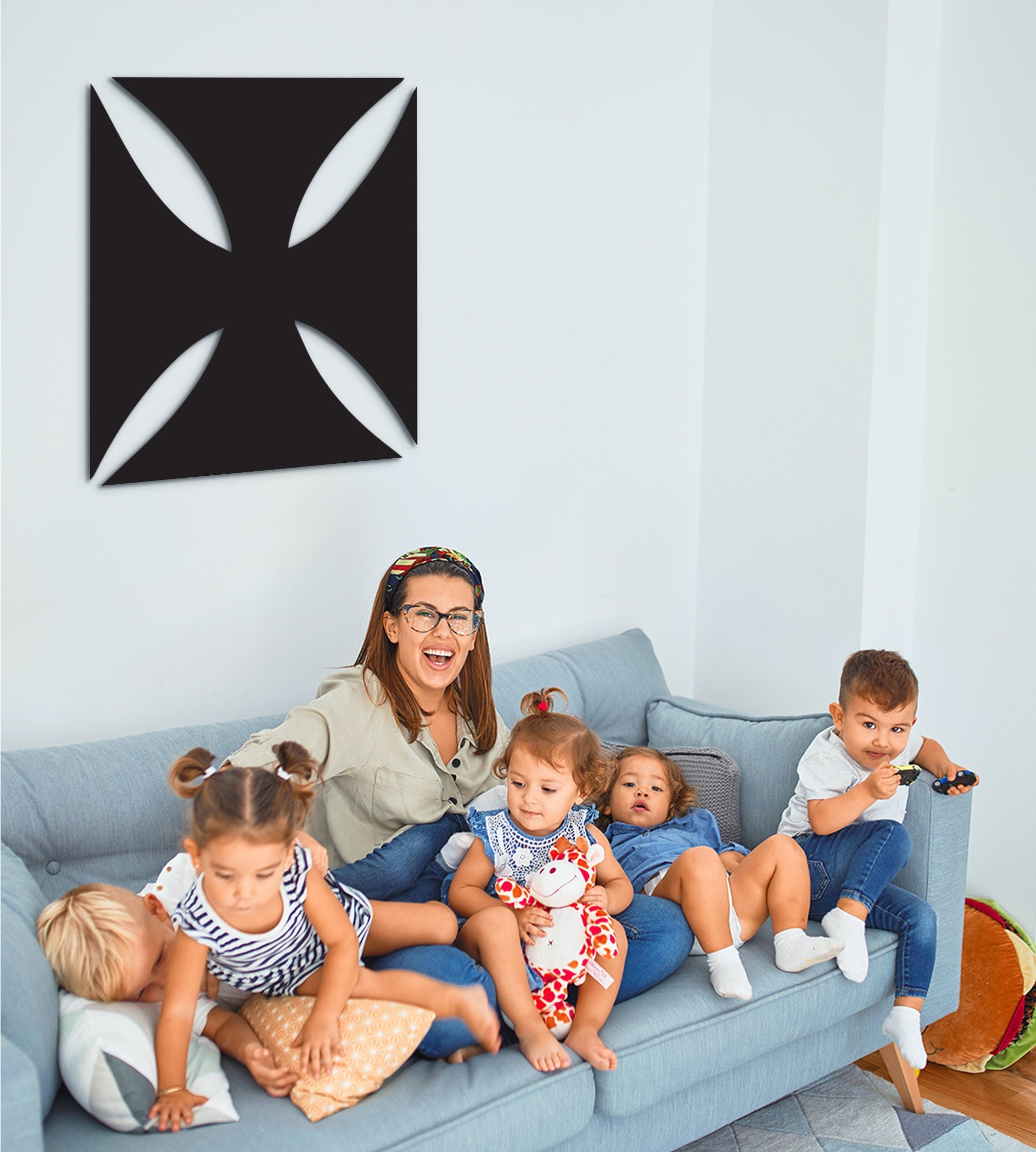 Adinkra Symbol Wood Wall Art: African Decor