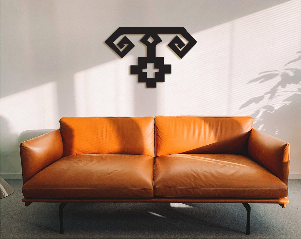 Turkish Ram Horn Motif: Geometric Wood Wall Decor
