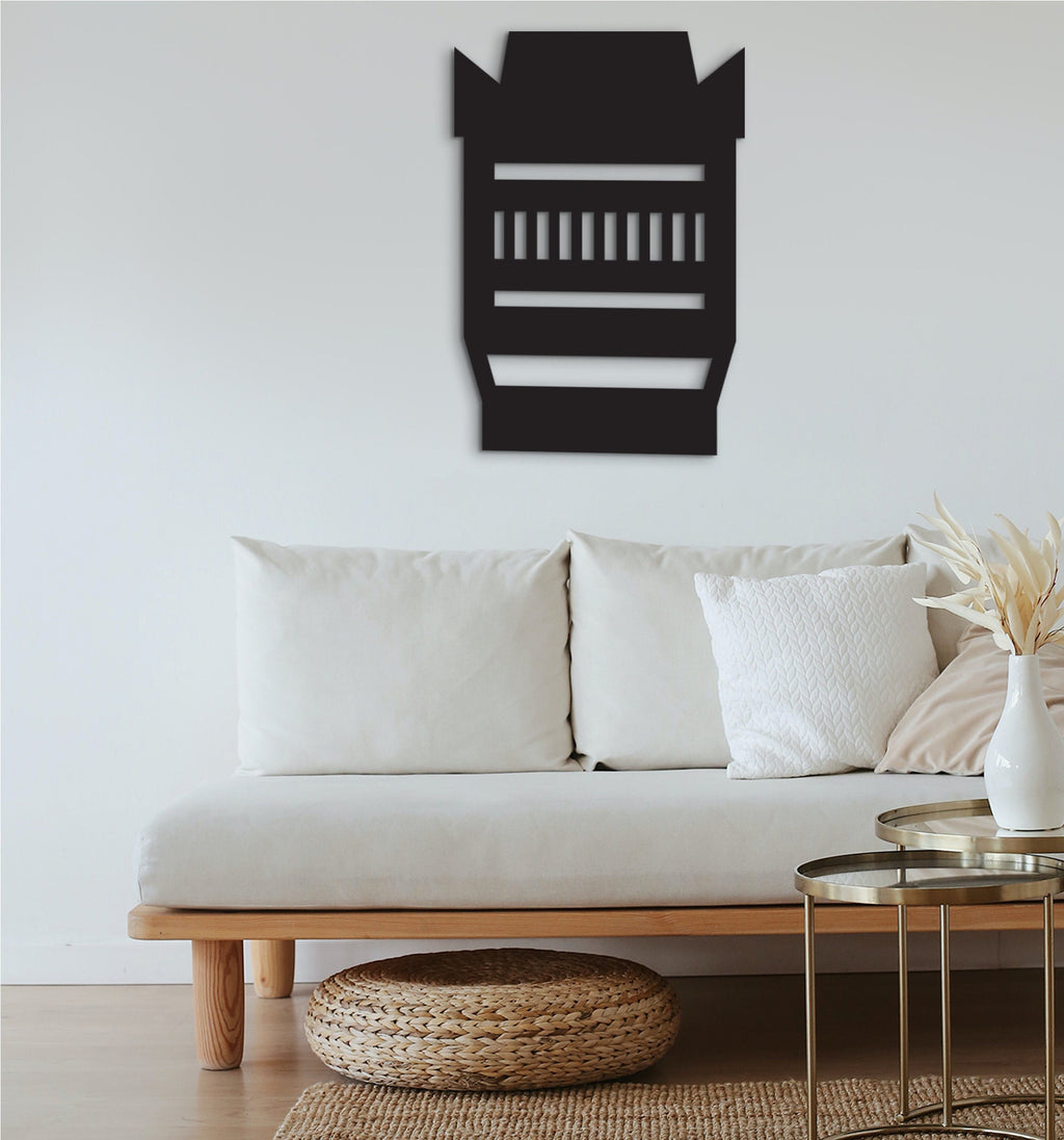 Wood Camera Lens Wall Art: 3D Shadow Effect, Photographer Decor