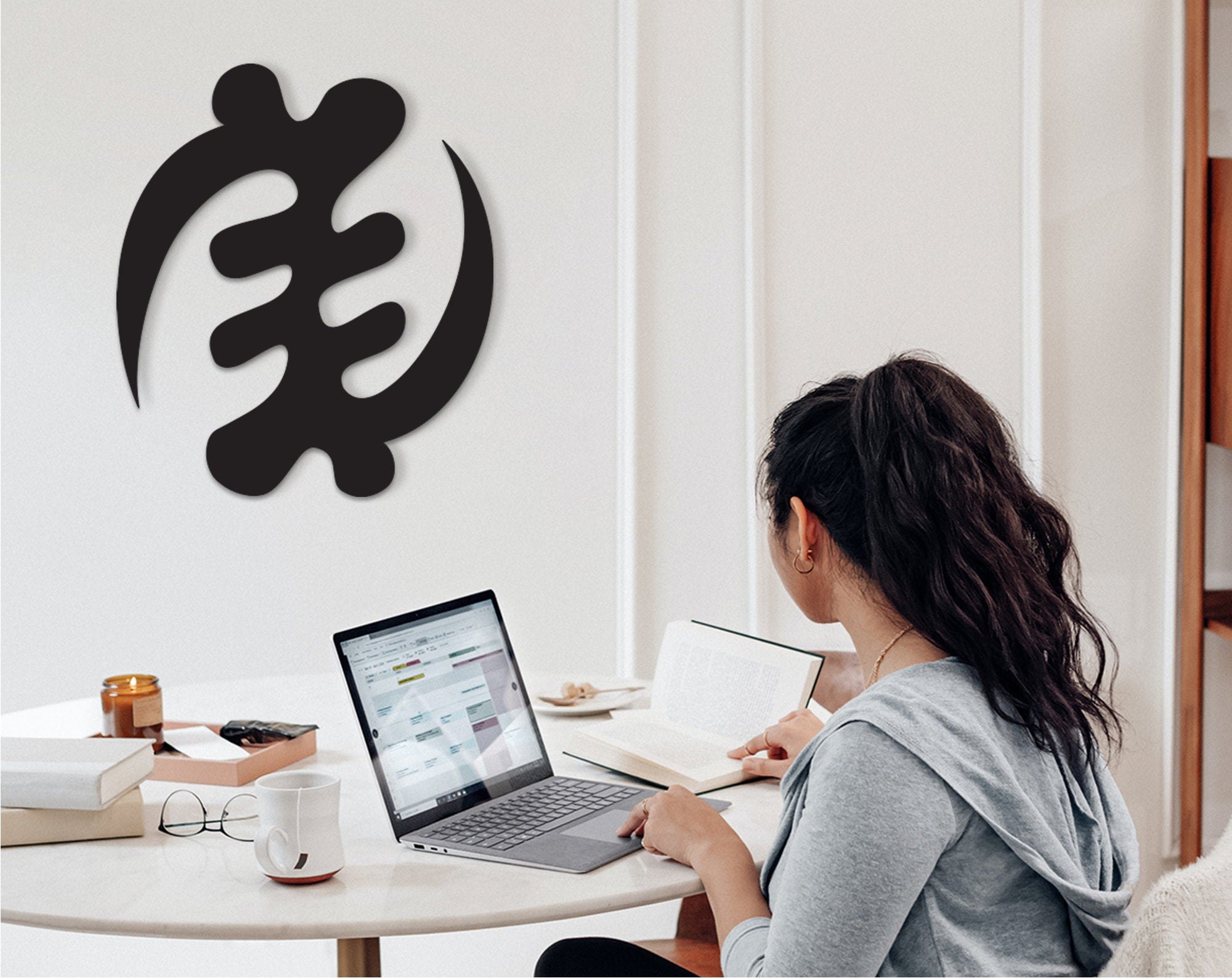 Gye Nyame Symbol Wall Art: Adinkra Ghana Decor