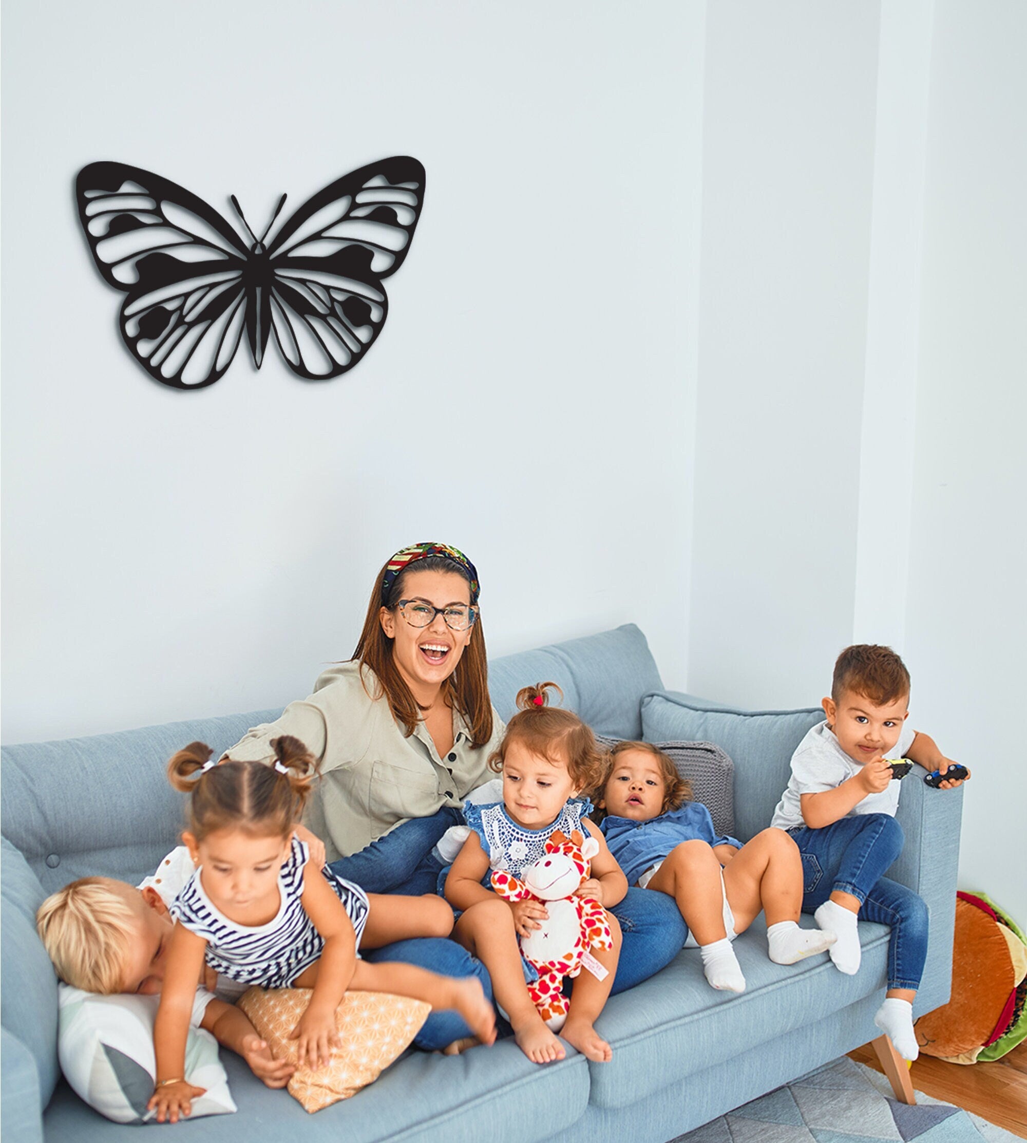 Butterfly Wall Decor: Laser Cut Wooden Art, Nursery Decoration