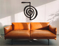 Reiki Cho Ku Rei Wood Wall Art: Geometric Sculpture