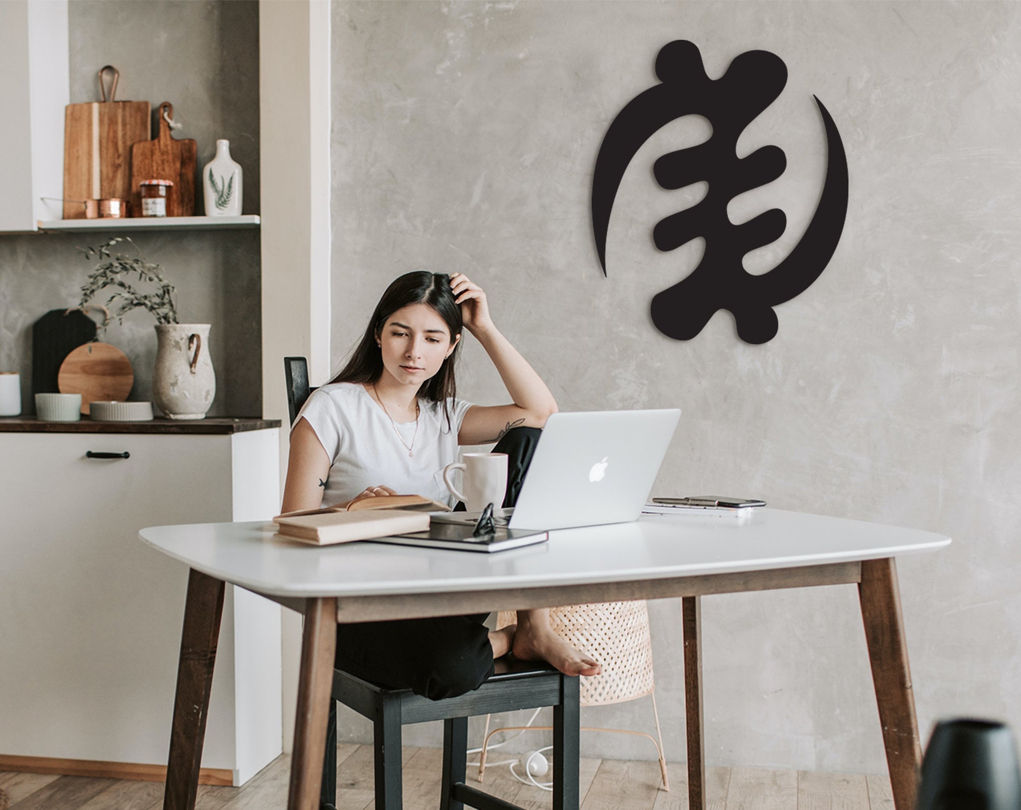 Gye Nyame Symbol Wall Art: Adinkra Ghana Decor