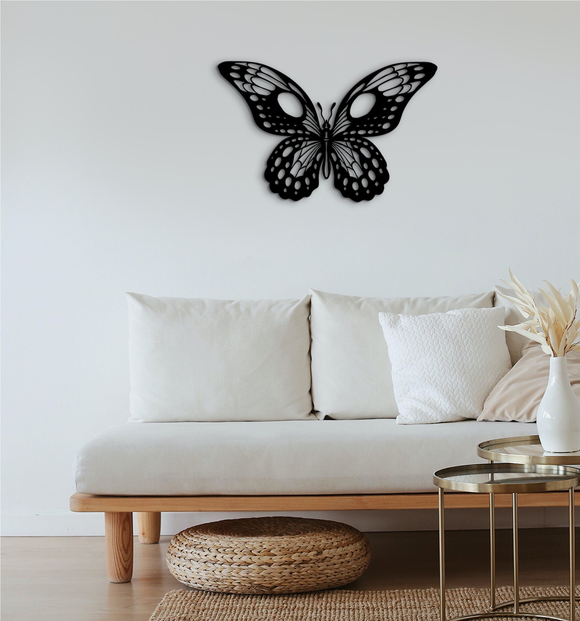 Wood Butterfly Wall Art: 3D Shadow Decor