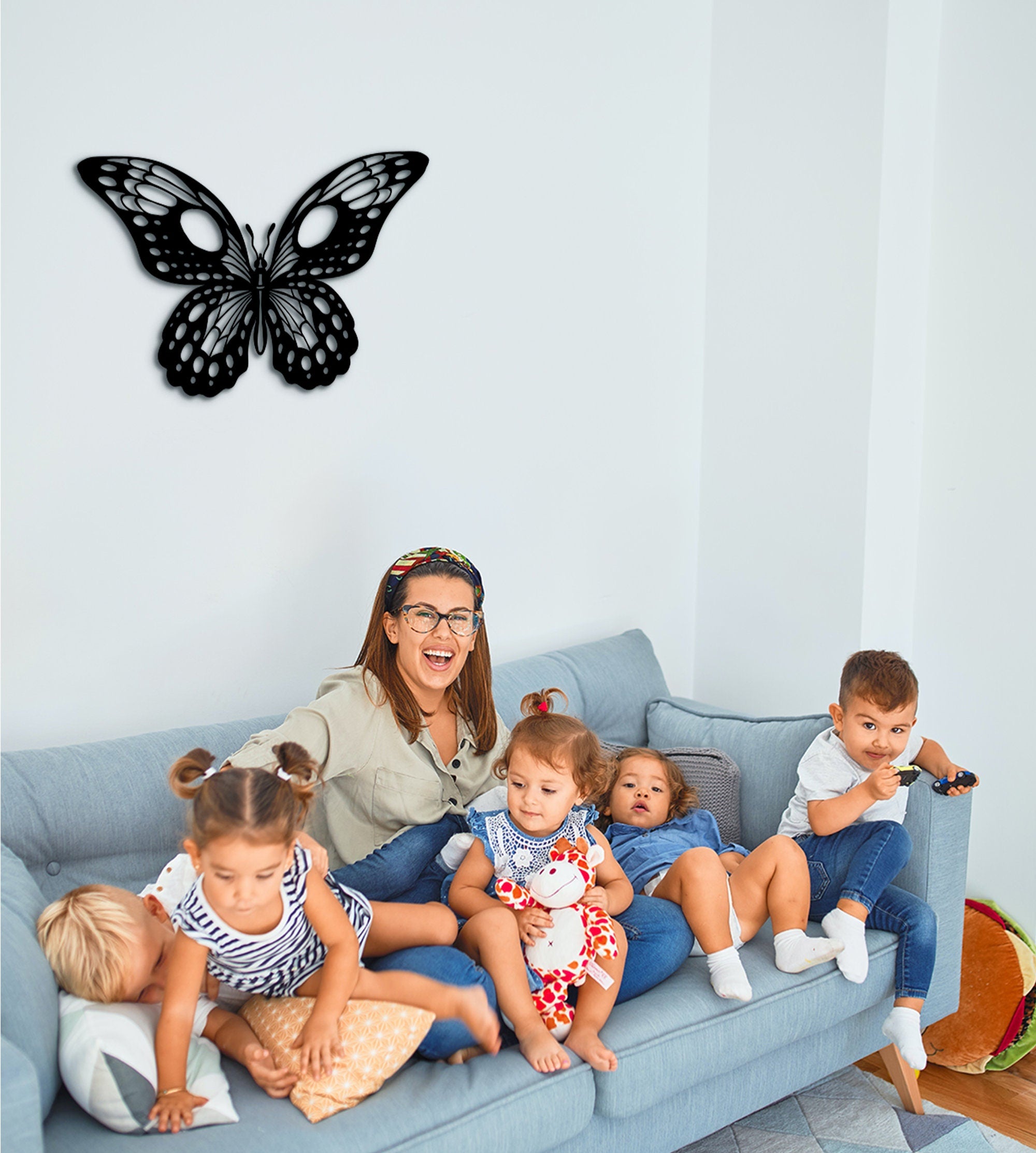 Wood Butterfly Wall Art: 3D Shadow Decor