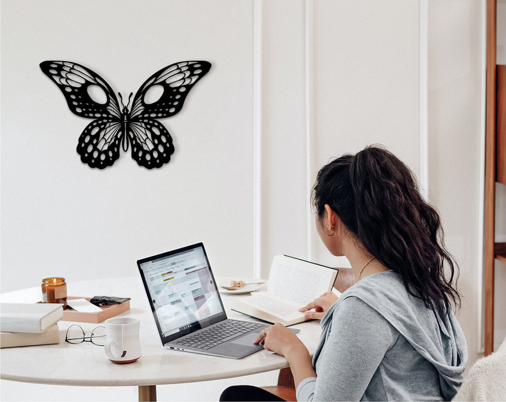 Wood Butterfly Wall Art: 3D Shadow Decor