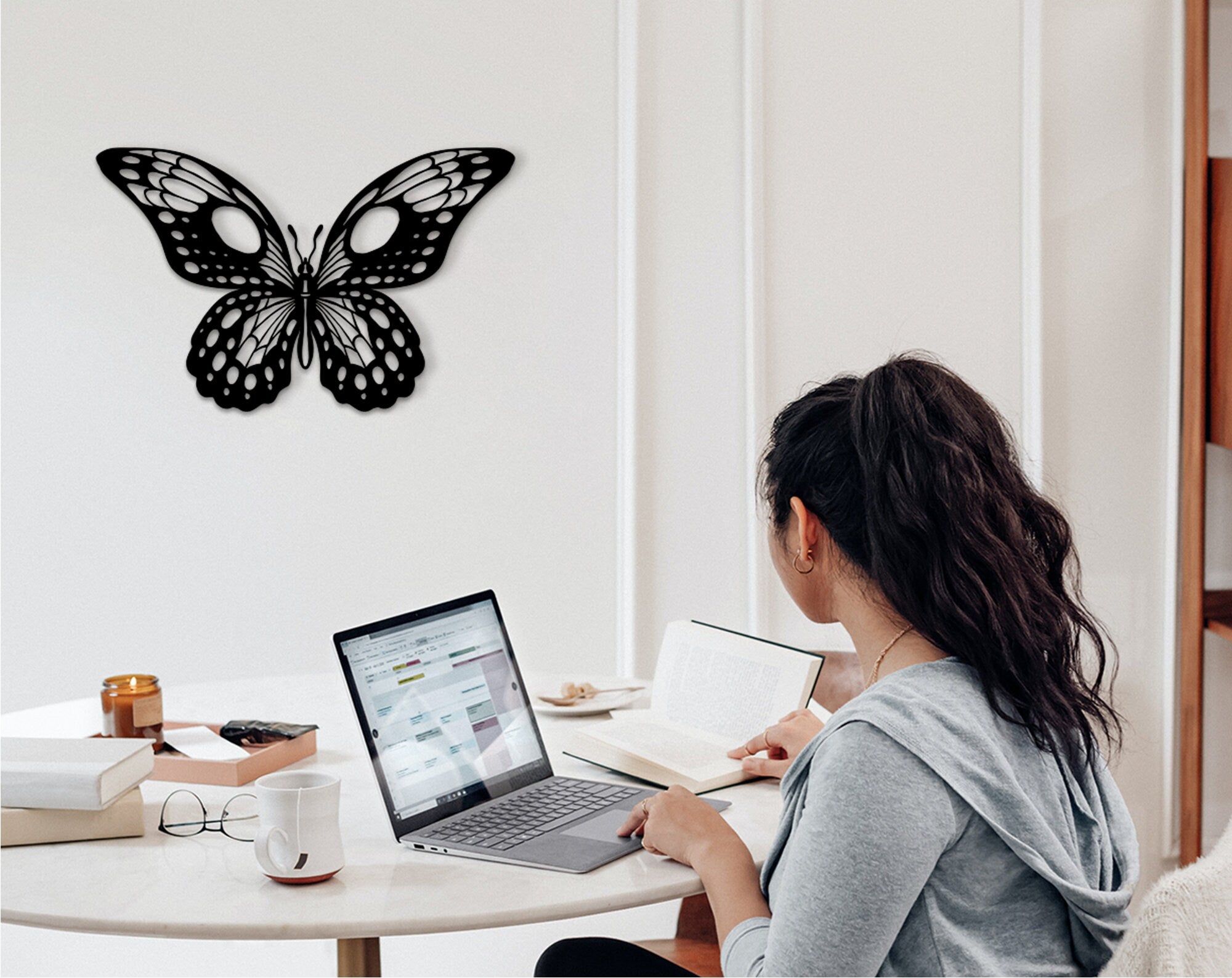 Wood Butterfly Wall Art: 3D Shadow Decor