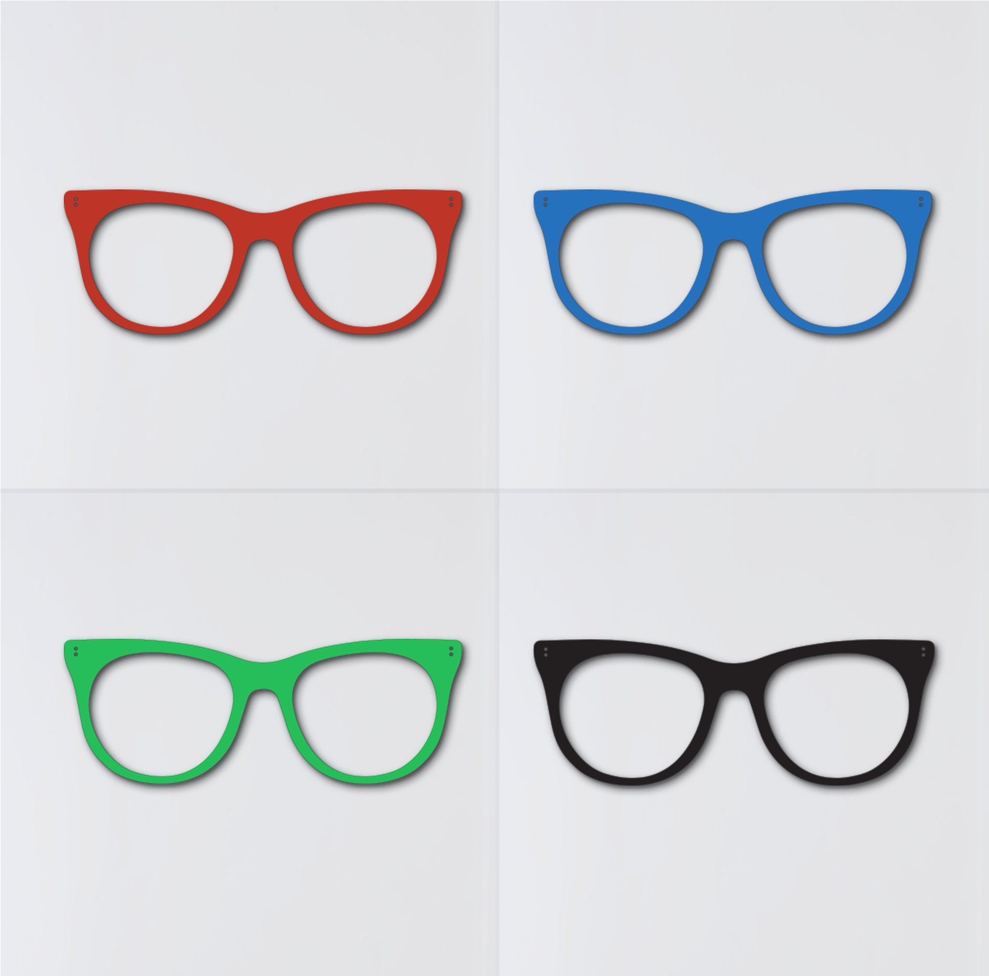Glasses Wall Art: Wooden Eyeglasses Sign, Optometry Decor
