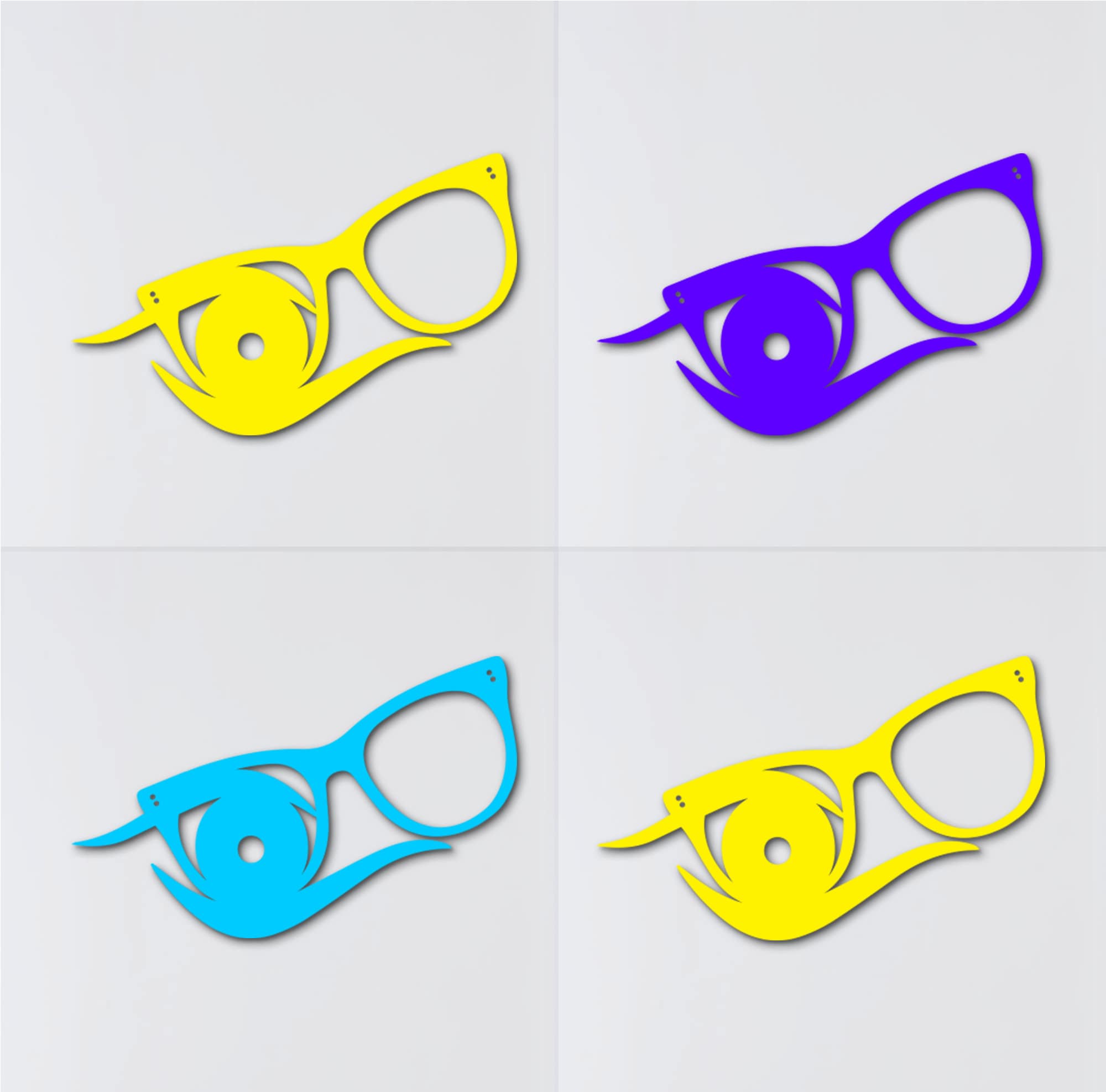Eyeglasses Wall Decor: Wooden Eye Doctor Art, Optical Sign