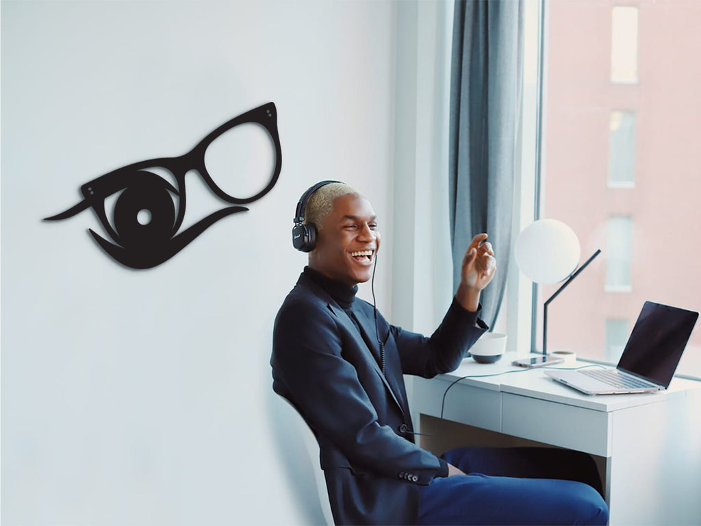 Eyeglasses Wall Decor: Wooden Eye Doctor Art, Optical Sign