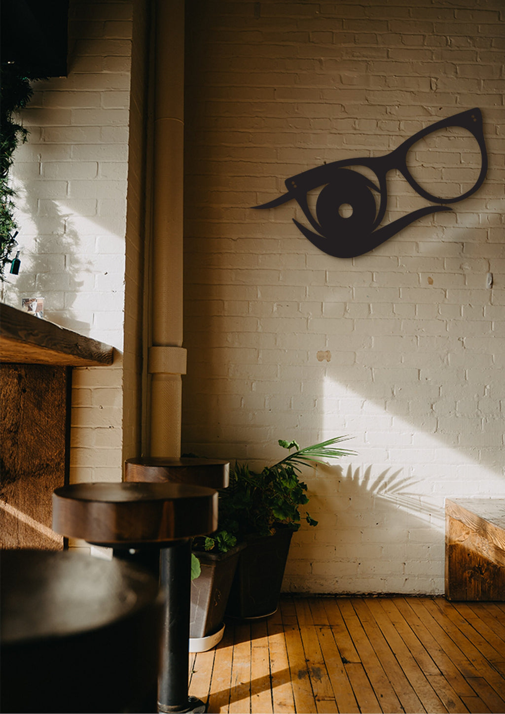 Eyeglasses Wall Decor: Wooden Eye Doctor Art, Optical Sign