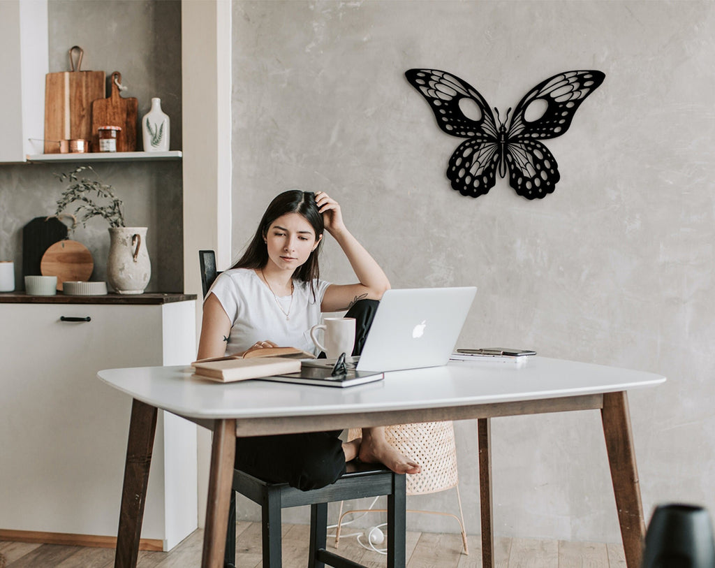 Wood Butterfly Wall Art: 3D Shadow Decor