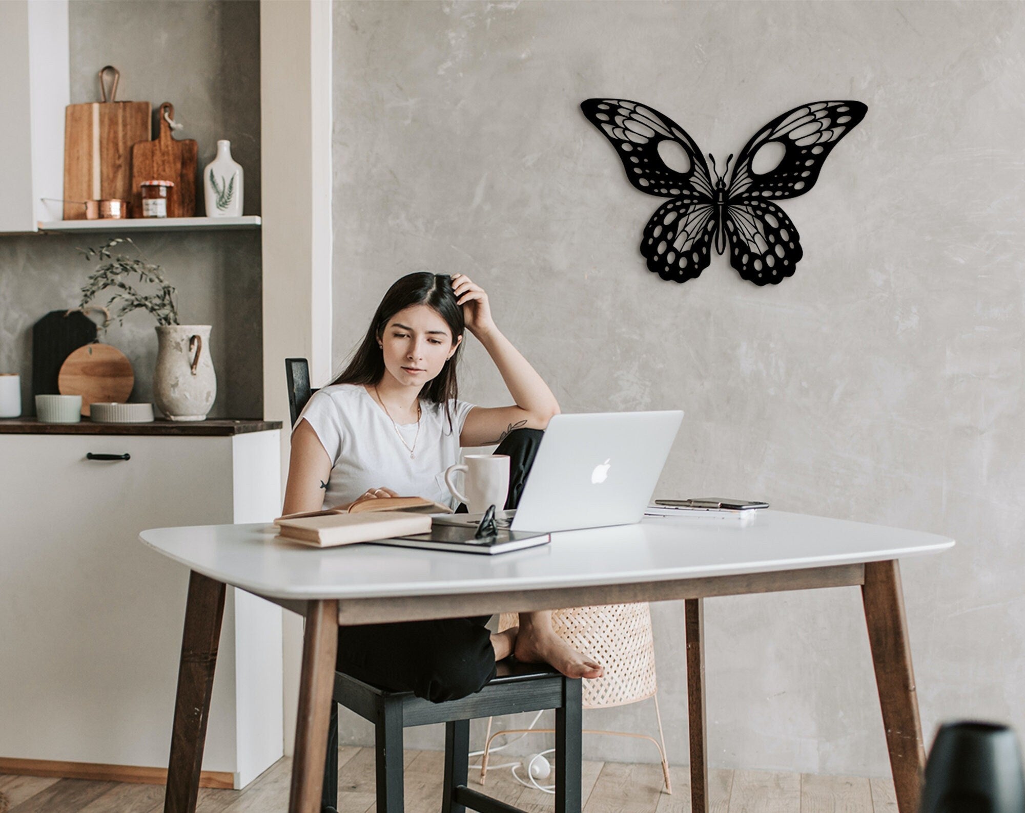 Wood Butterfly Wall Art: 3D Shadow Decor