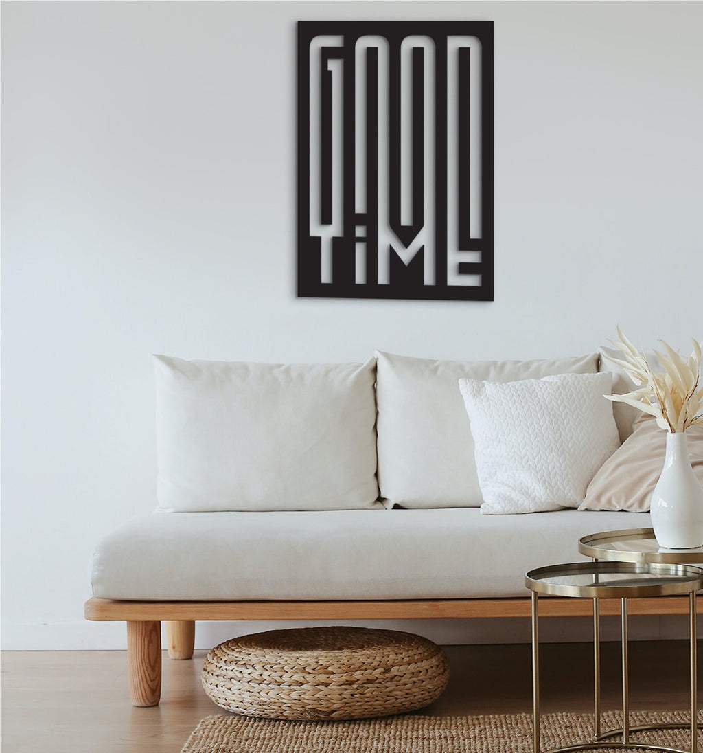 Good Time Wood Wall Art: Laser Cut Home Decor