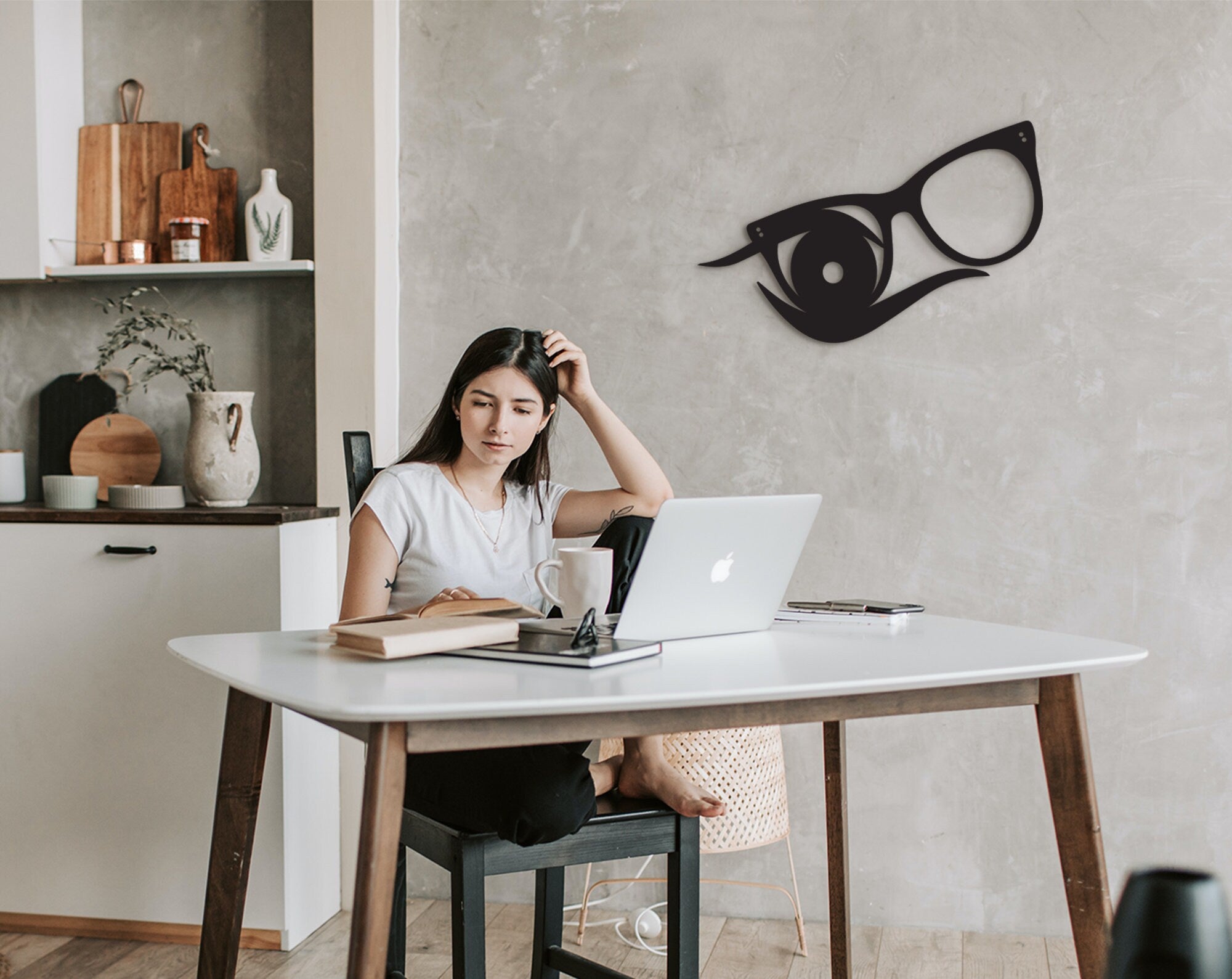 Eyeglasses Wall Decor: Wooden Eye Doctor Art, Optical Sign
