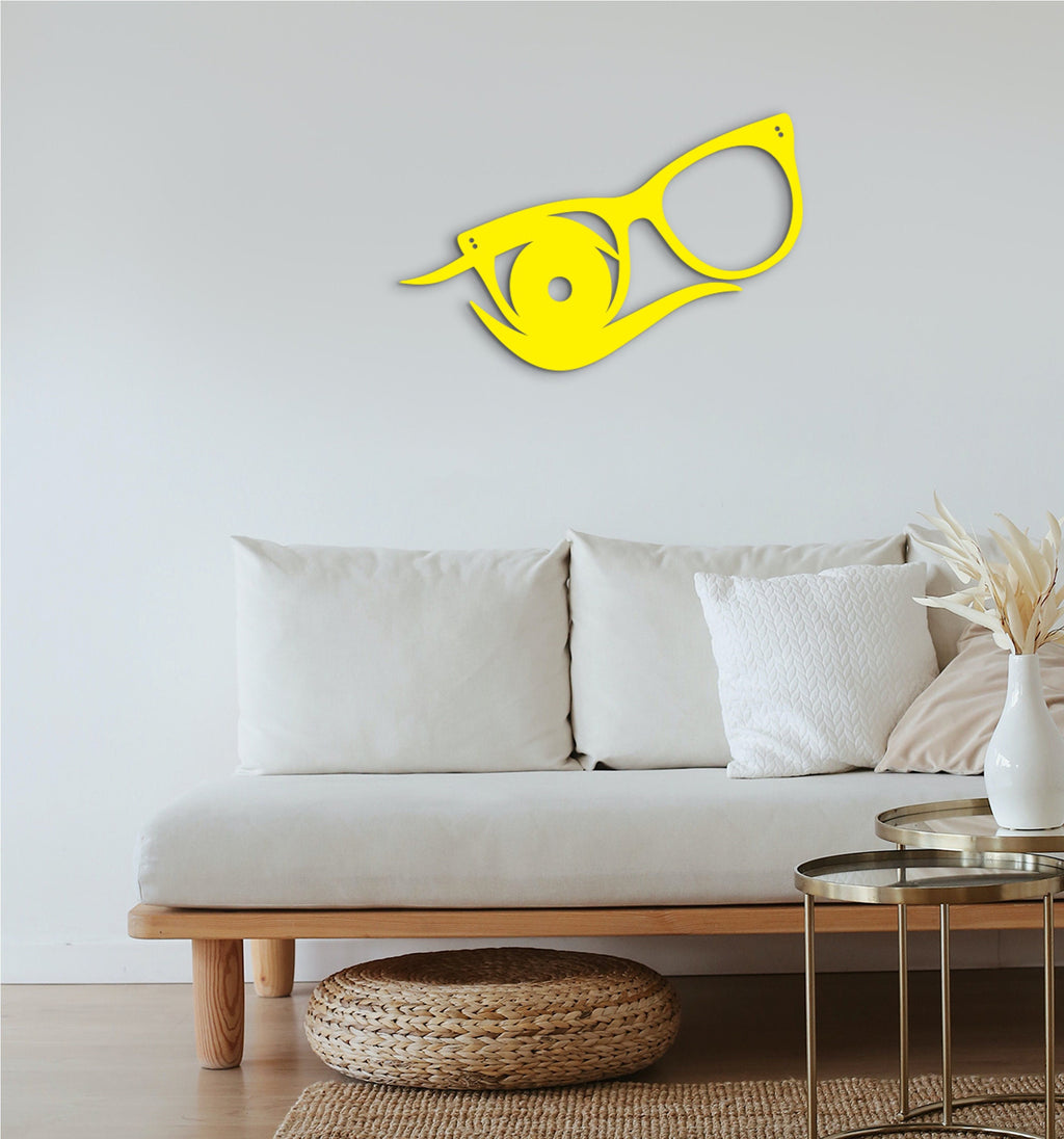Eyeglasses Wall Decor: Wooden Eye Doctor Art, Optical Sign