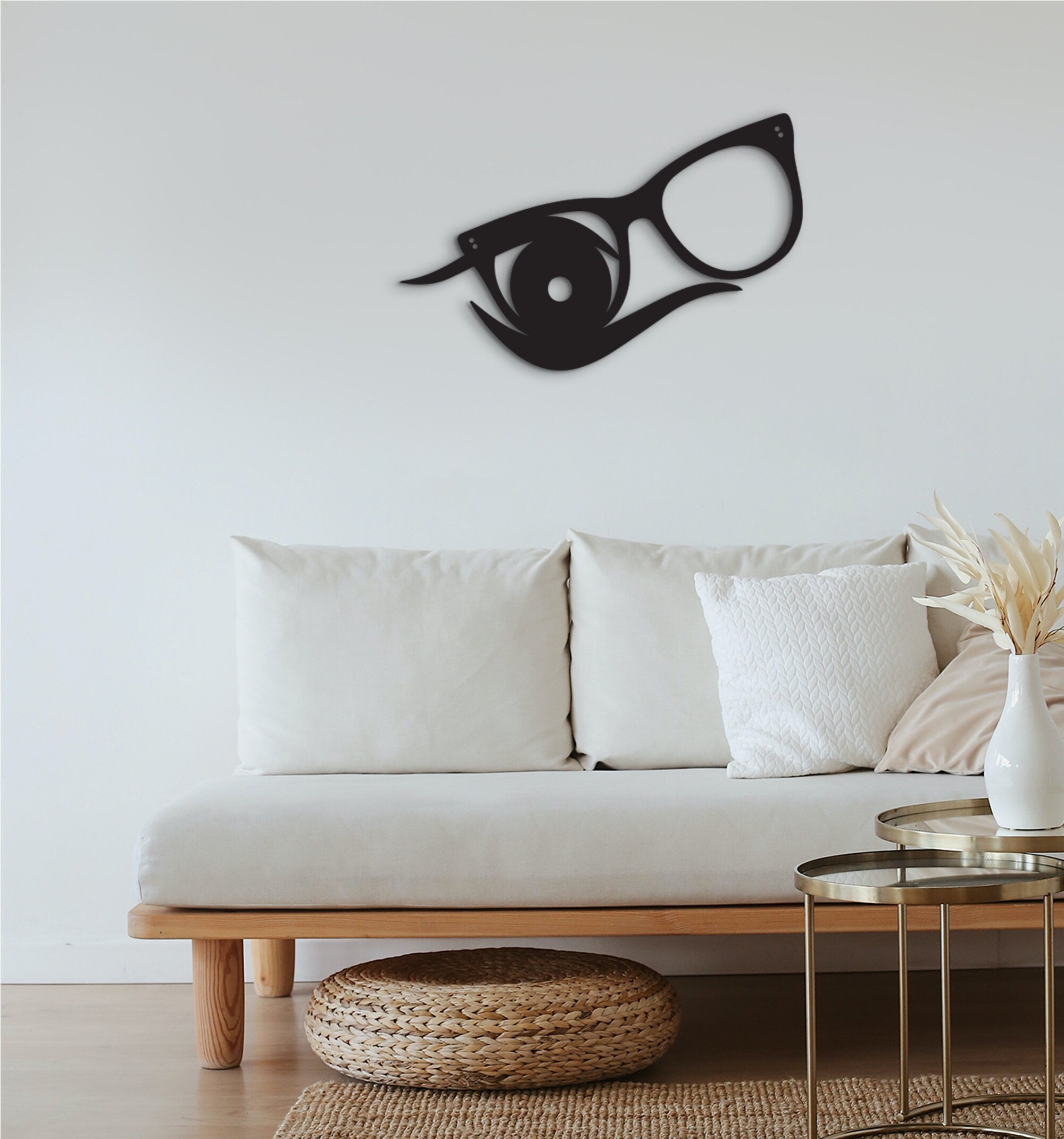 Eyeglasses Wall Decor: Wooden Eye Doctor Art, Optical Sign
