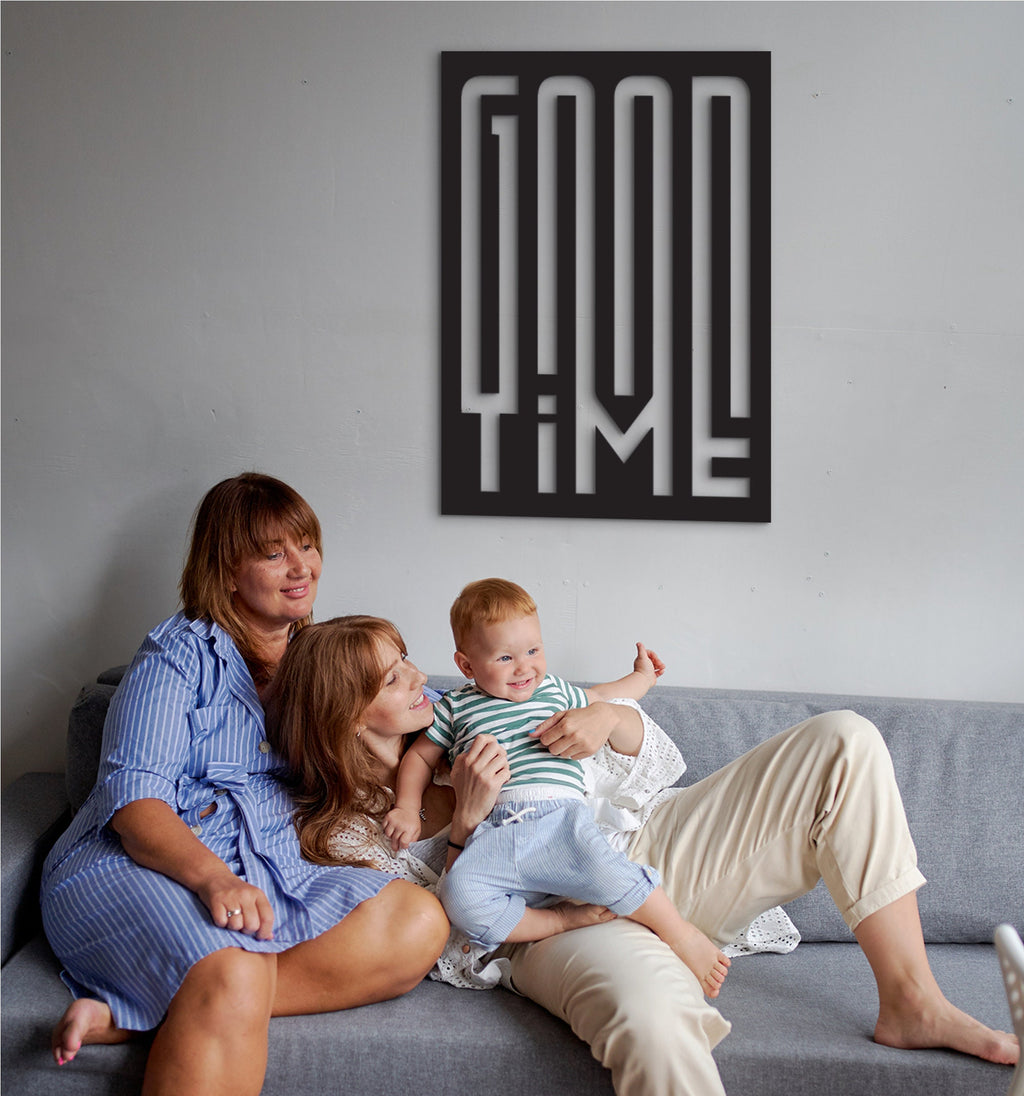 Good Time Wood Wall Art: Laser Cut Home Decor