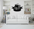 Theater Room Decor: Geometric Wood Wall Art, Movie Lover Gift