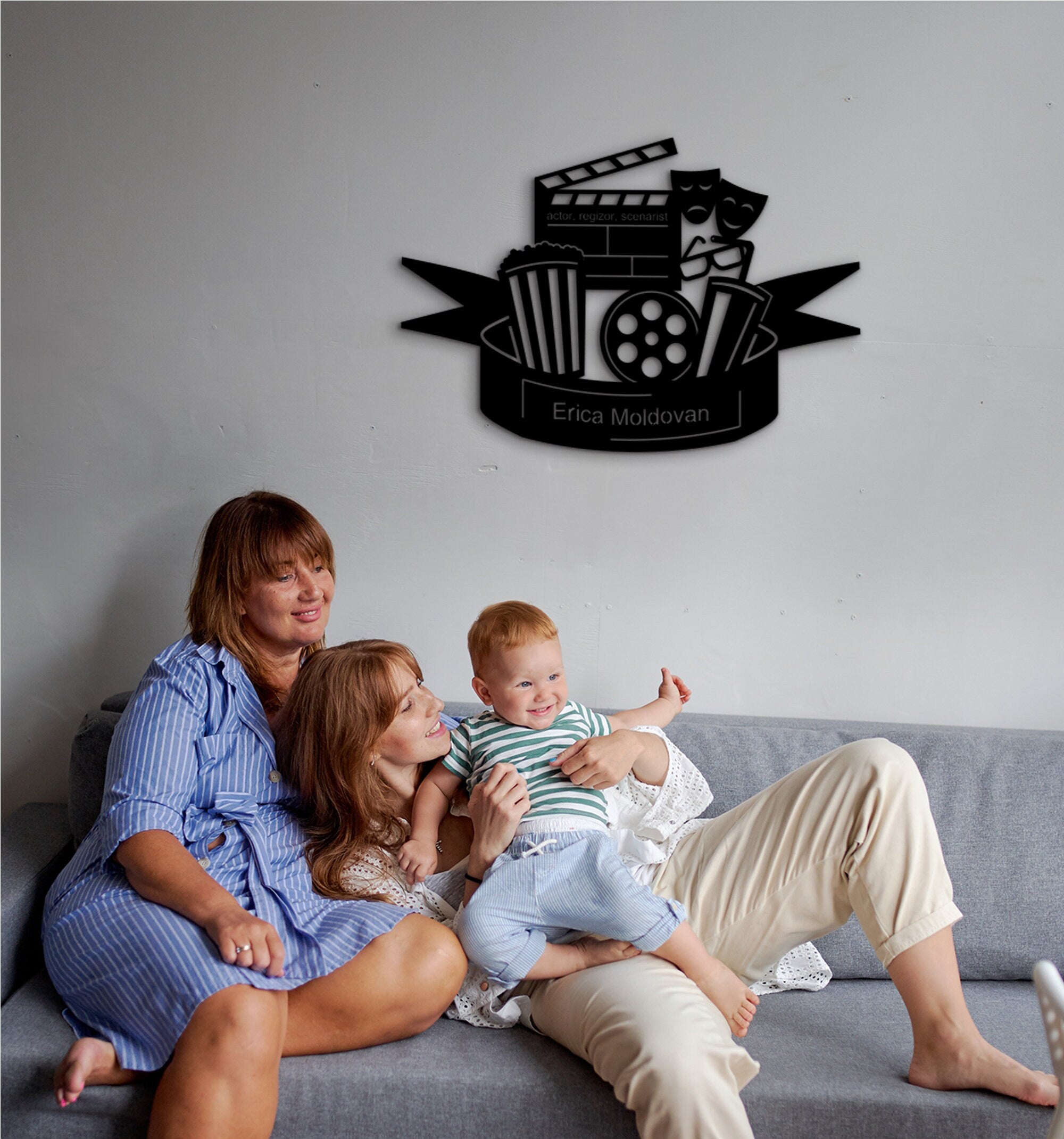 Theatre Wall Decor: Geometric Art for Film Enthusiasts
