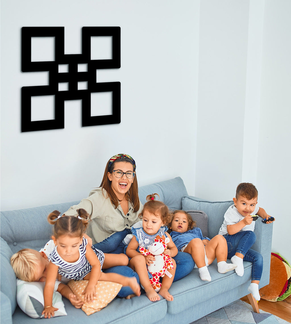 Nsaa Adinkra Wooden Wall Art: African Decor