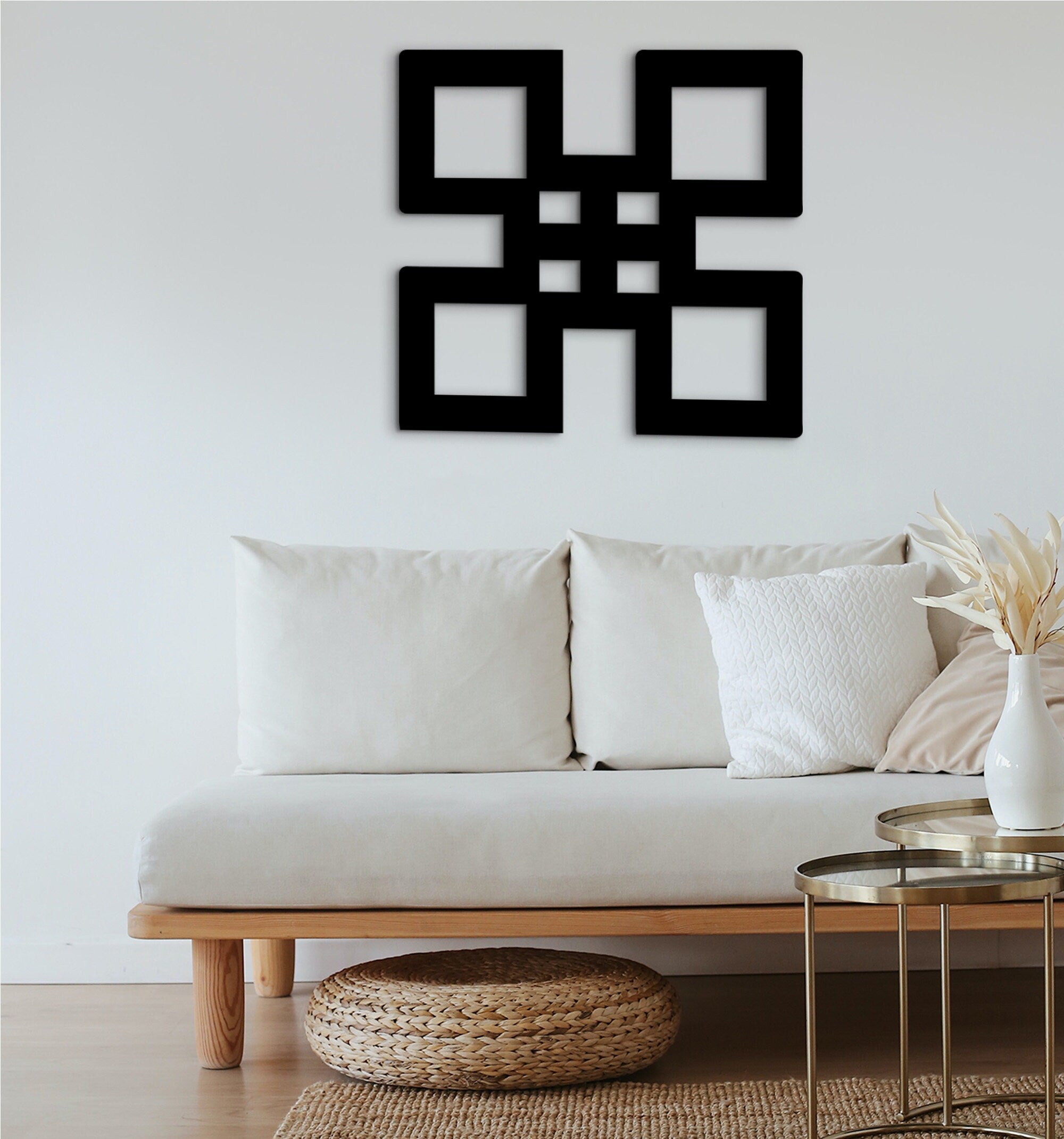 Nsaa Adinkra Wooden Wall Art: African Decor