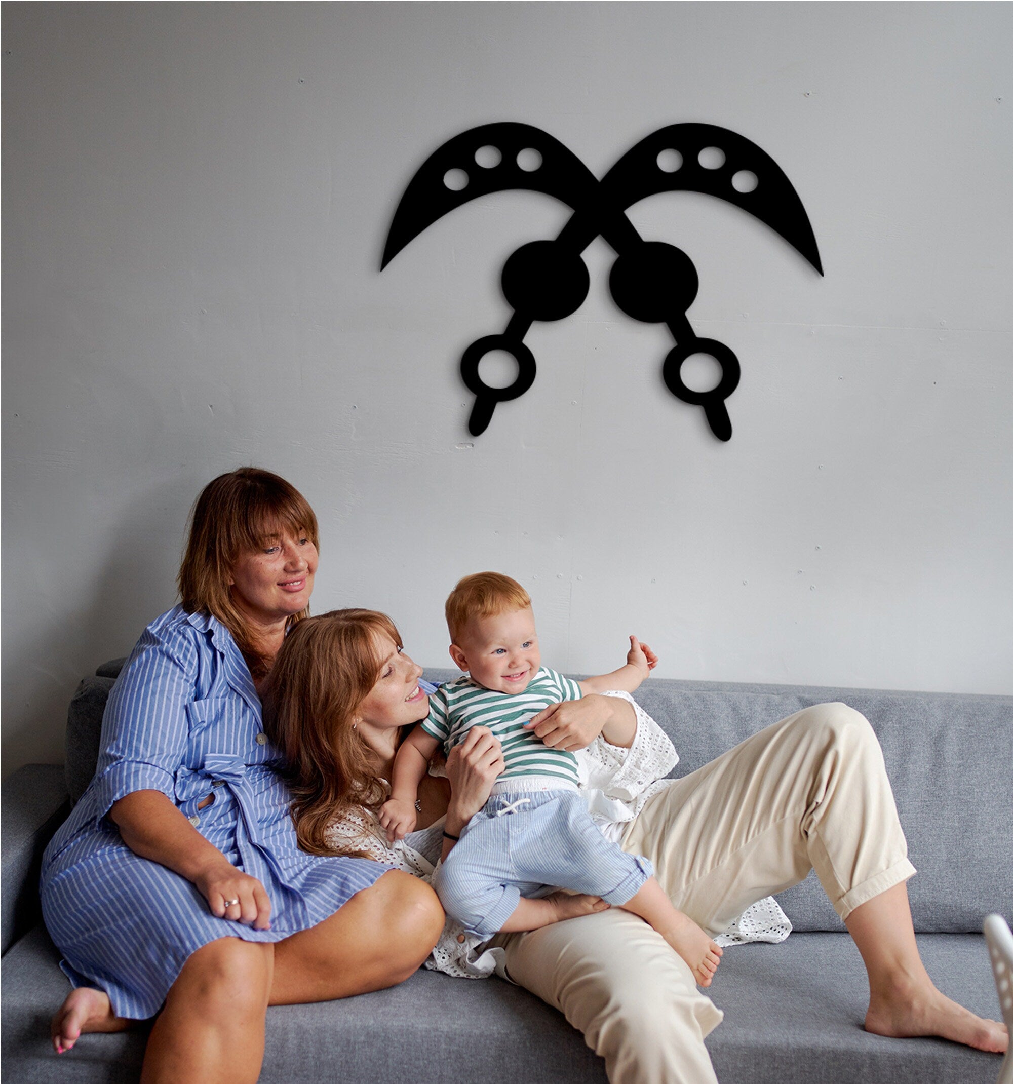 AKOFENA Wood Wall Decor: Adinkra African Symbol