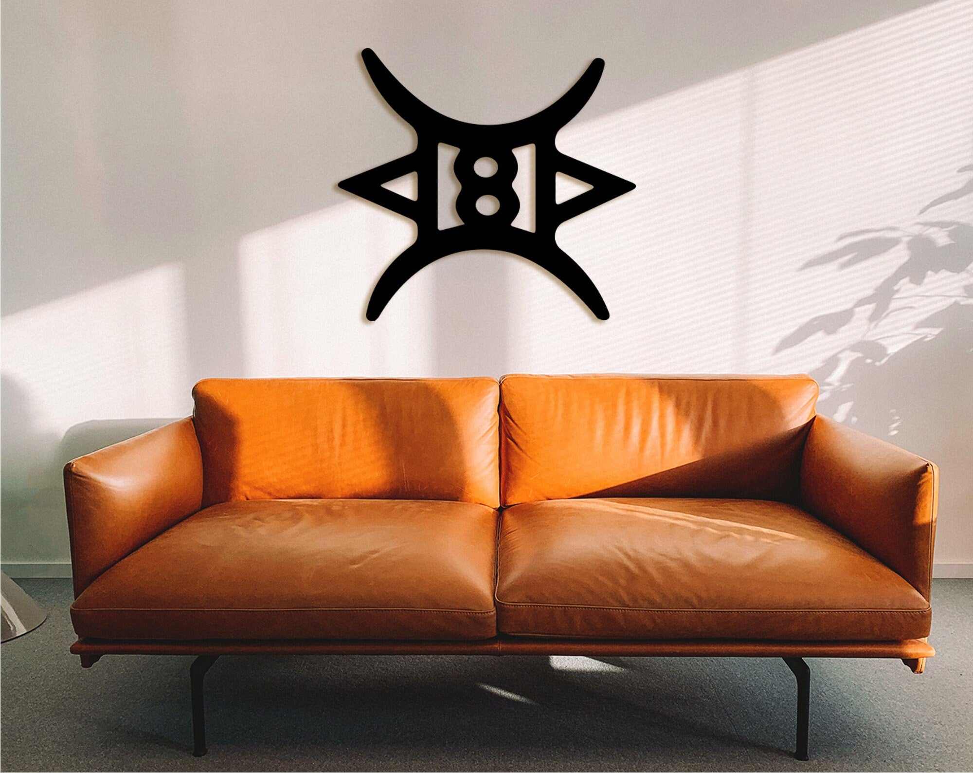Adinkra Symbol Wood Wall Decor: African Kente Art