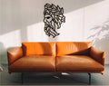 Zeus Wall Art: Minimalist Greek God Sculpture, Wood Decor