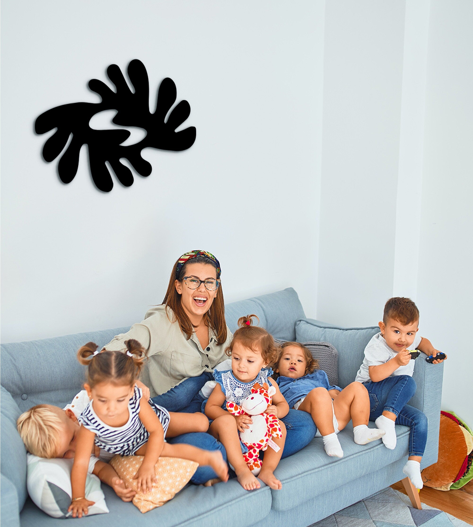 Adinkra BI NKA BI Wood Wall Decor: African Tribal Art