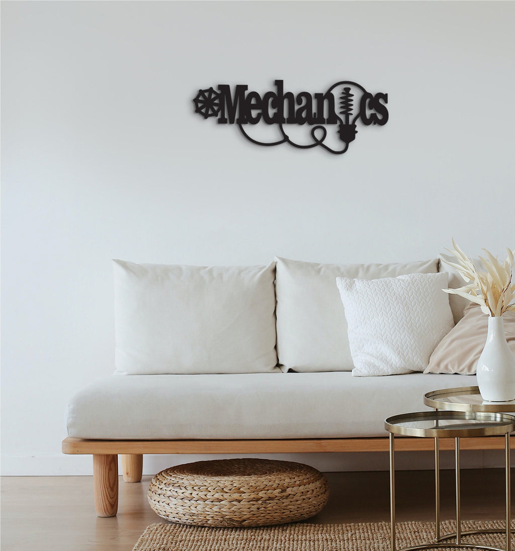 Custom Mechanics Garage Wood Sign: Personalized Name Wall Art