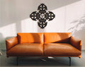 Tibetan Vajra Wall Decor: Laser Cut Wood Art for Meditation