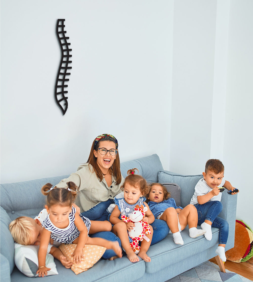 3D Human Spine Decor Art: Medical Office Wall Hanging