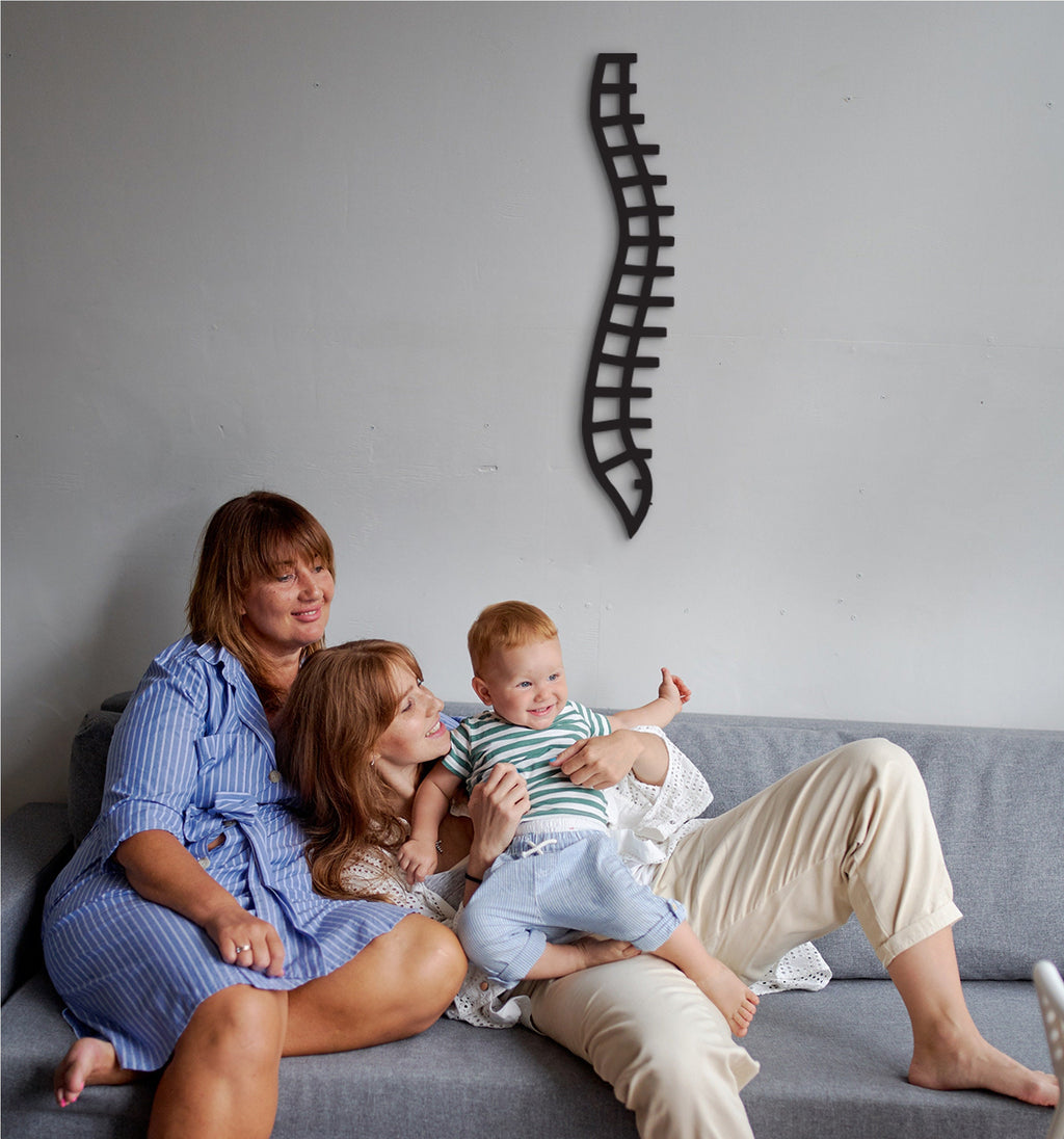 3D Human Spine Decor Art: Medical Office Wall Hanging