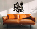 Personalized BBQ Grill Sign: King of the BBQ Wood Wall Art