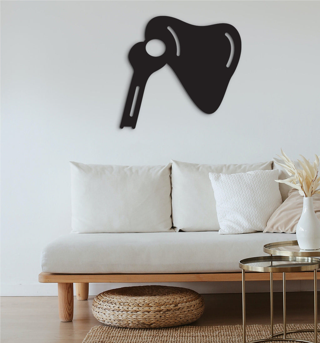 Anatomical Scapula Wood Wall Decor: Medical Art Sign