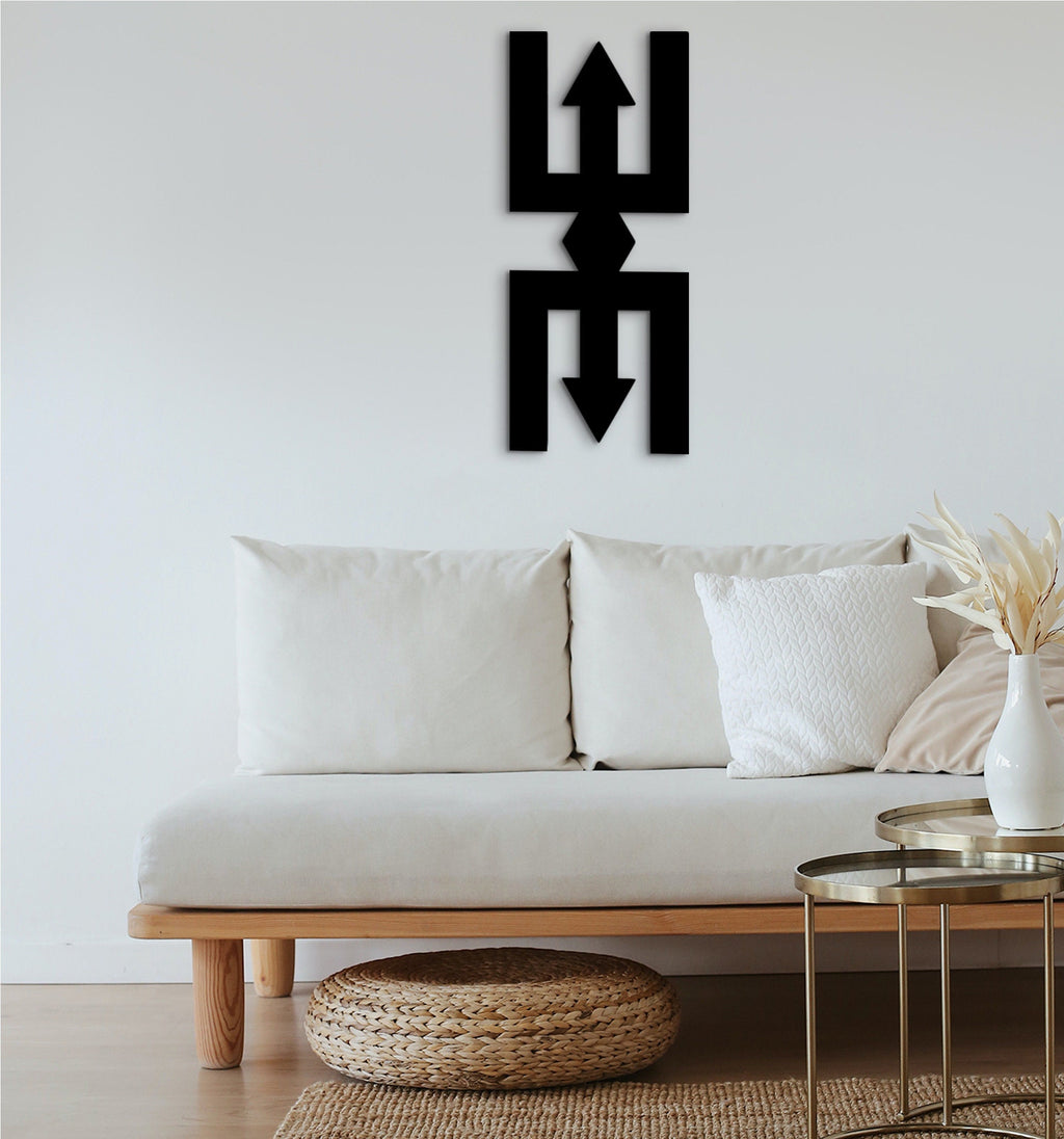 Adinkra Nteasee Wood Wall Art: African Symbol Decor