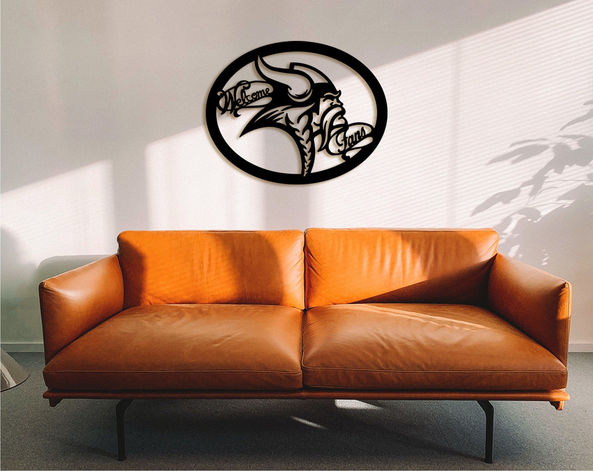 Vikings Welcome Sign: Authentic Metal Viking Wall Art
