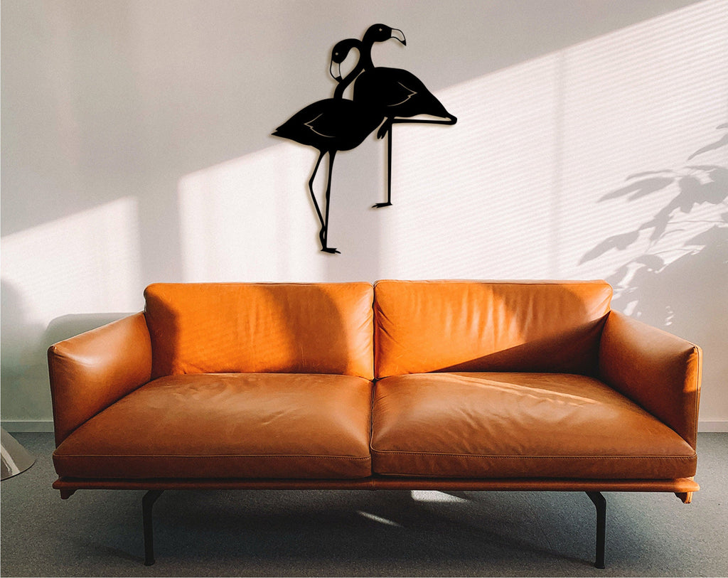 Geometric Flamingo Wood Wall Art: Scandinavian Style Home Decor