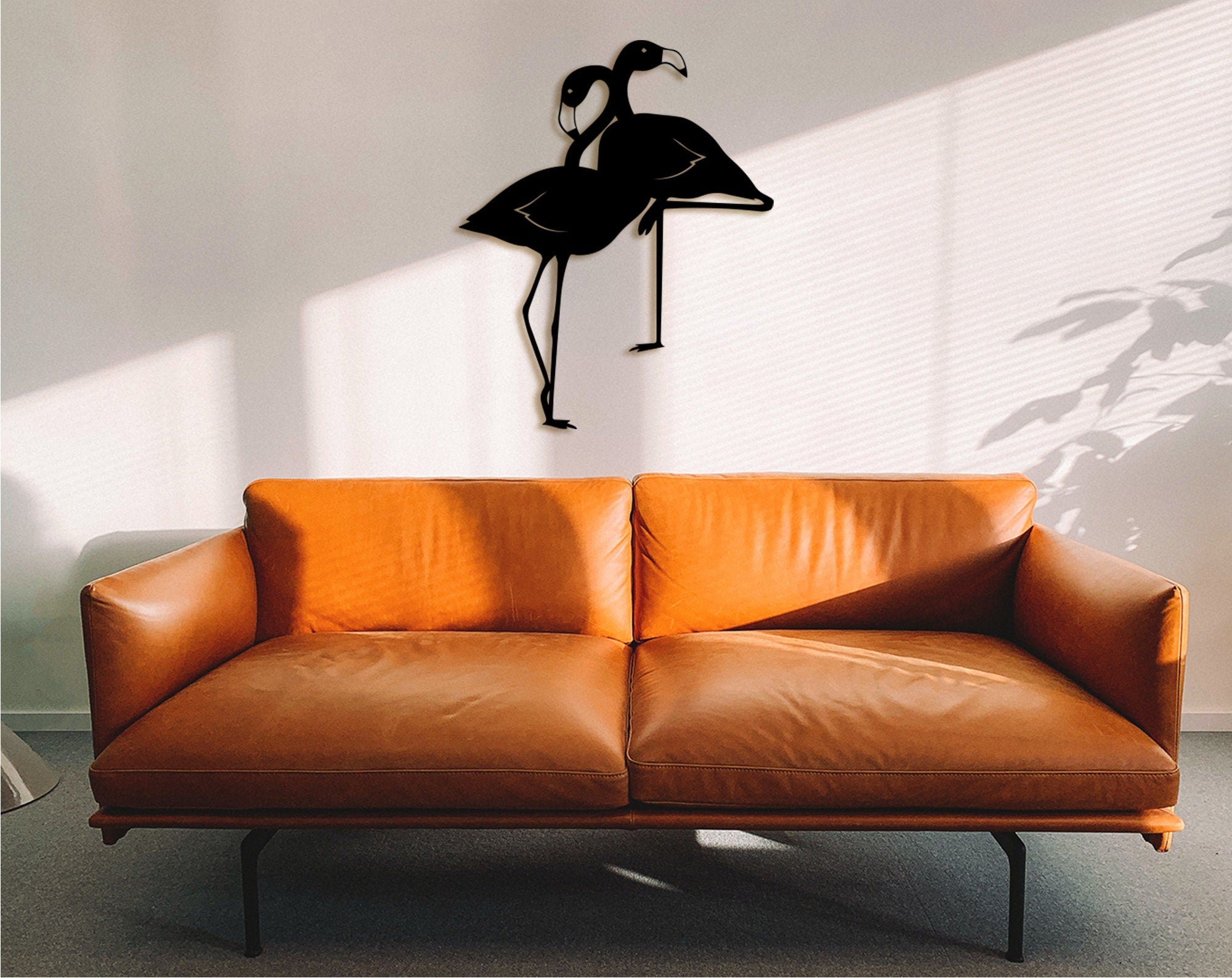 Geometric Flamingo Wood Wall Art: Scandinavian Style Home Decor