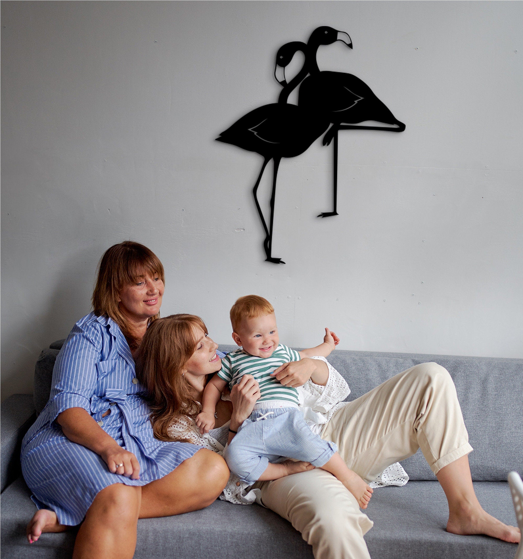 Geometric Flamingo Wood Wall Art: Scandinavian Style Home Decor