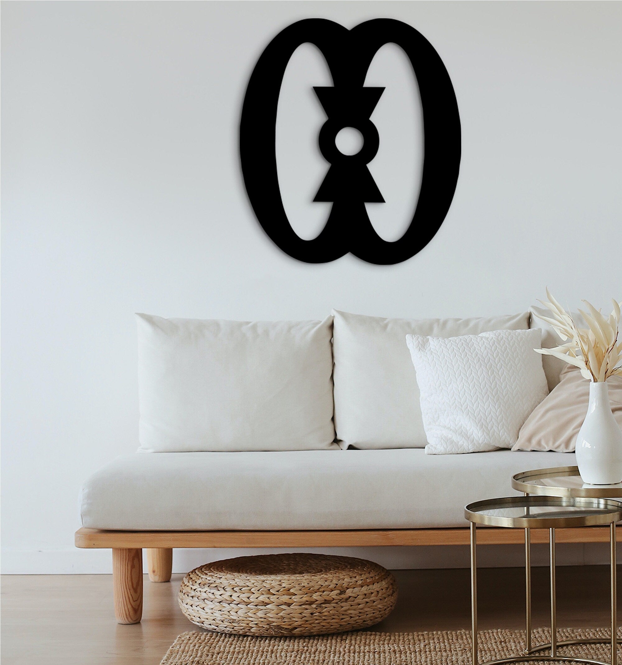 Wo Nsa Da Mu A Wood Wall Decor: African Adinkra Art Sign