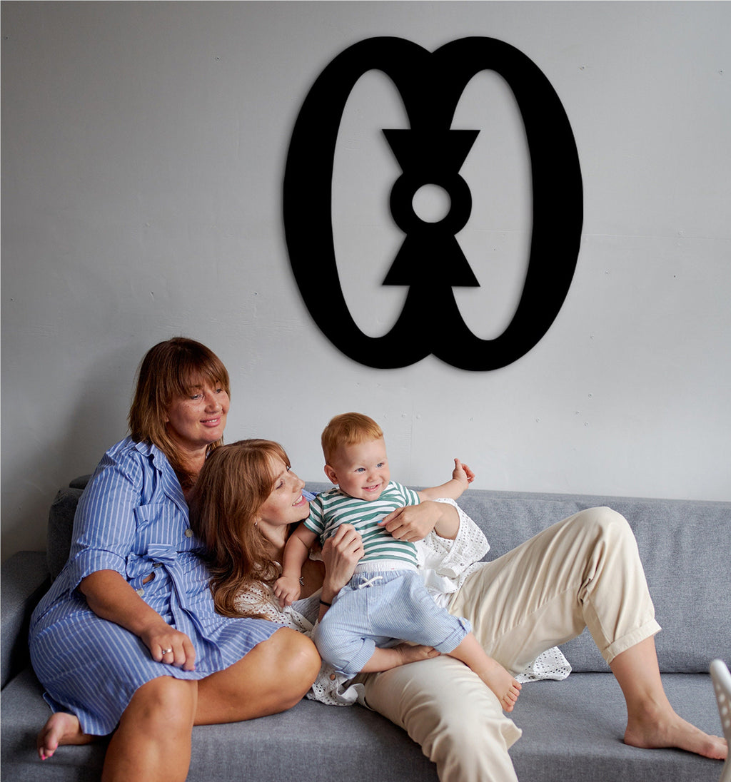 Wo Nsa Da Mu A Wood Wall Decor: African Adinkra Art Sign