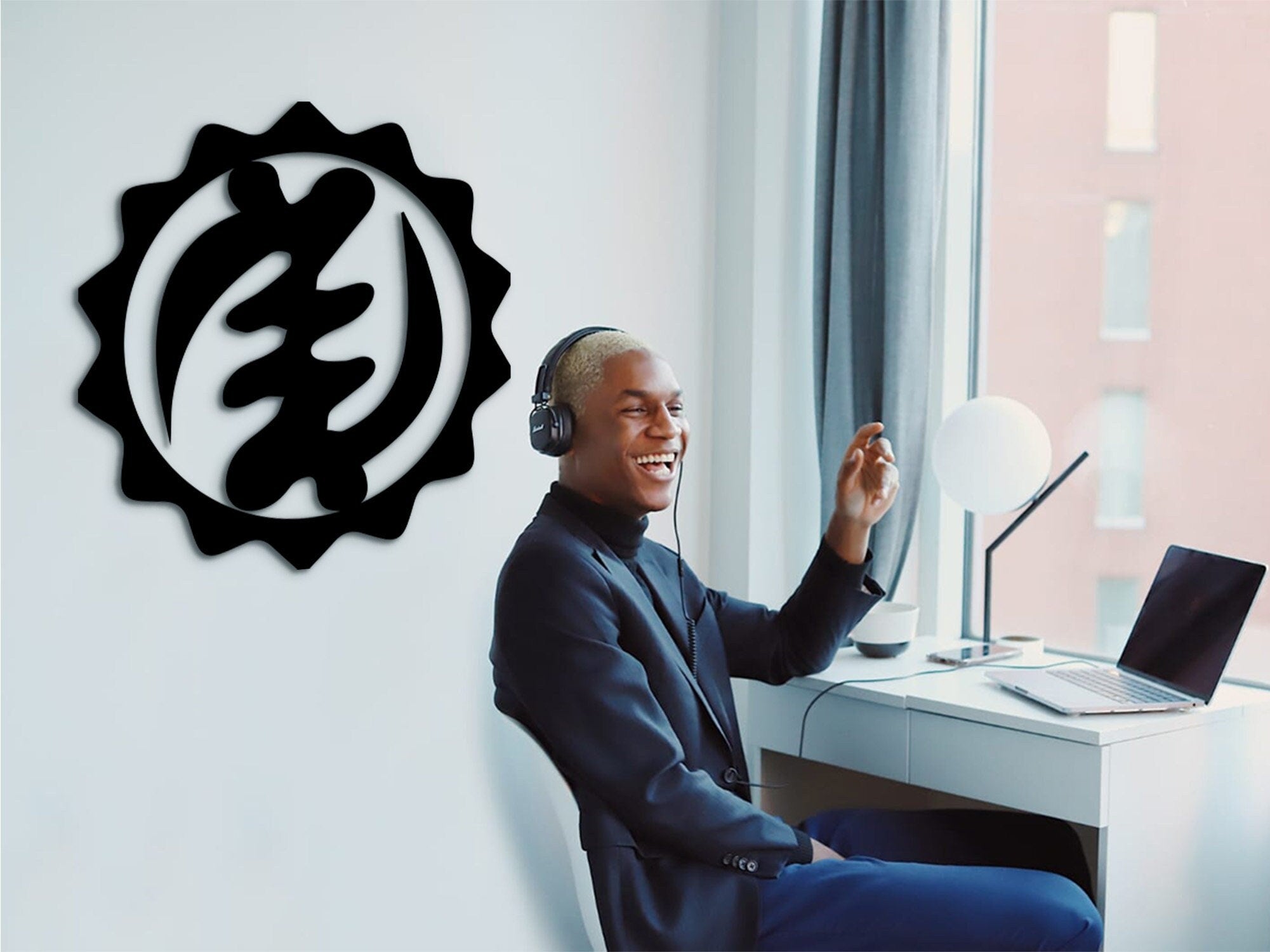 Gye Nyame Symbol Wall Decor: Adinkra Ghana God Sign
