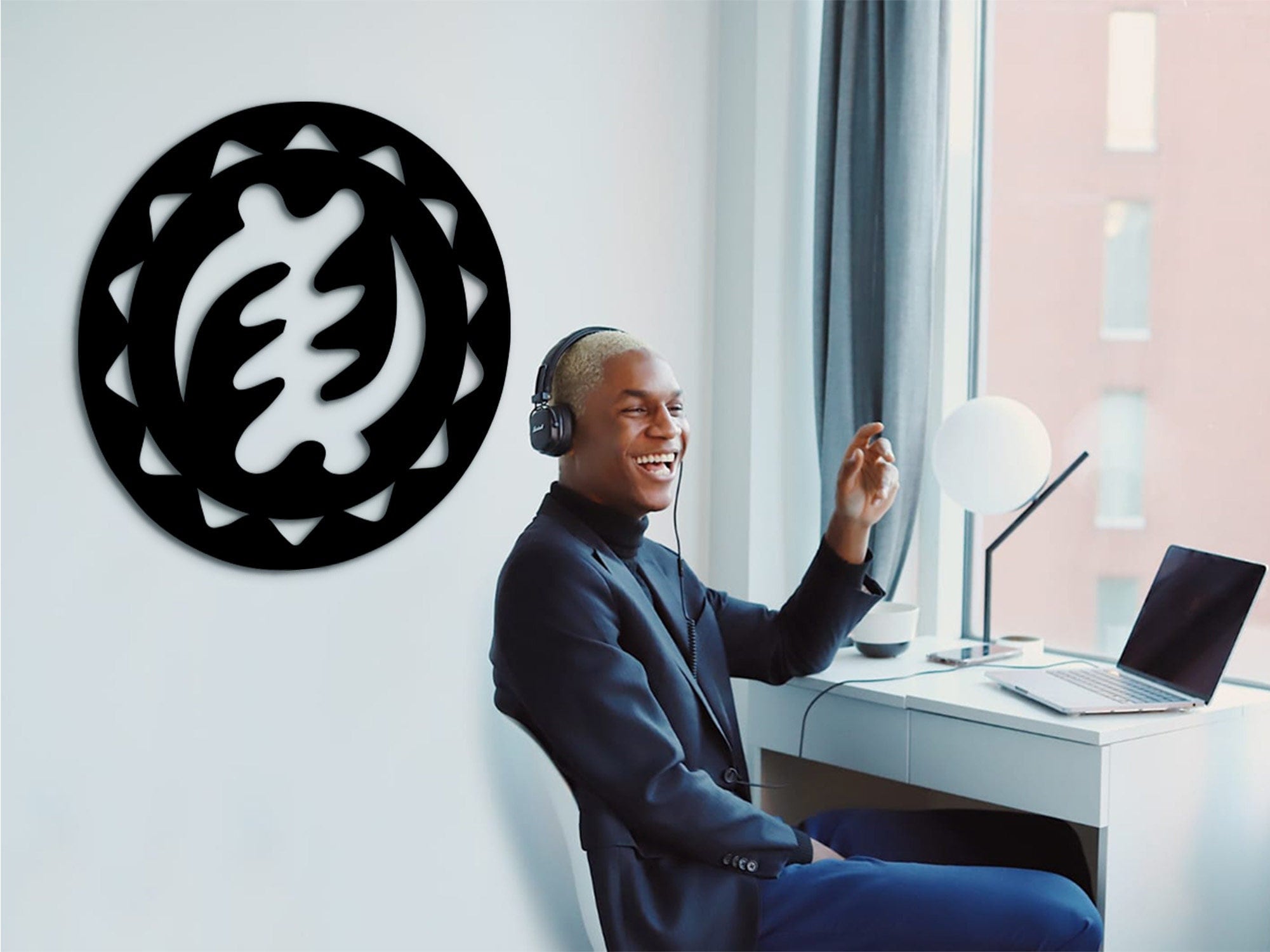 Gye Nyame Adinkra Symbol: African Ghana Decor