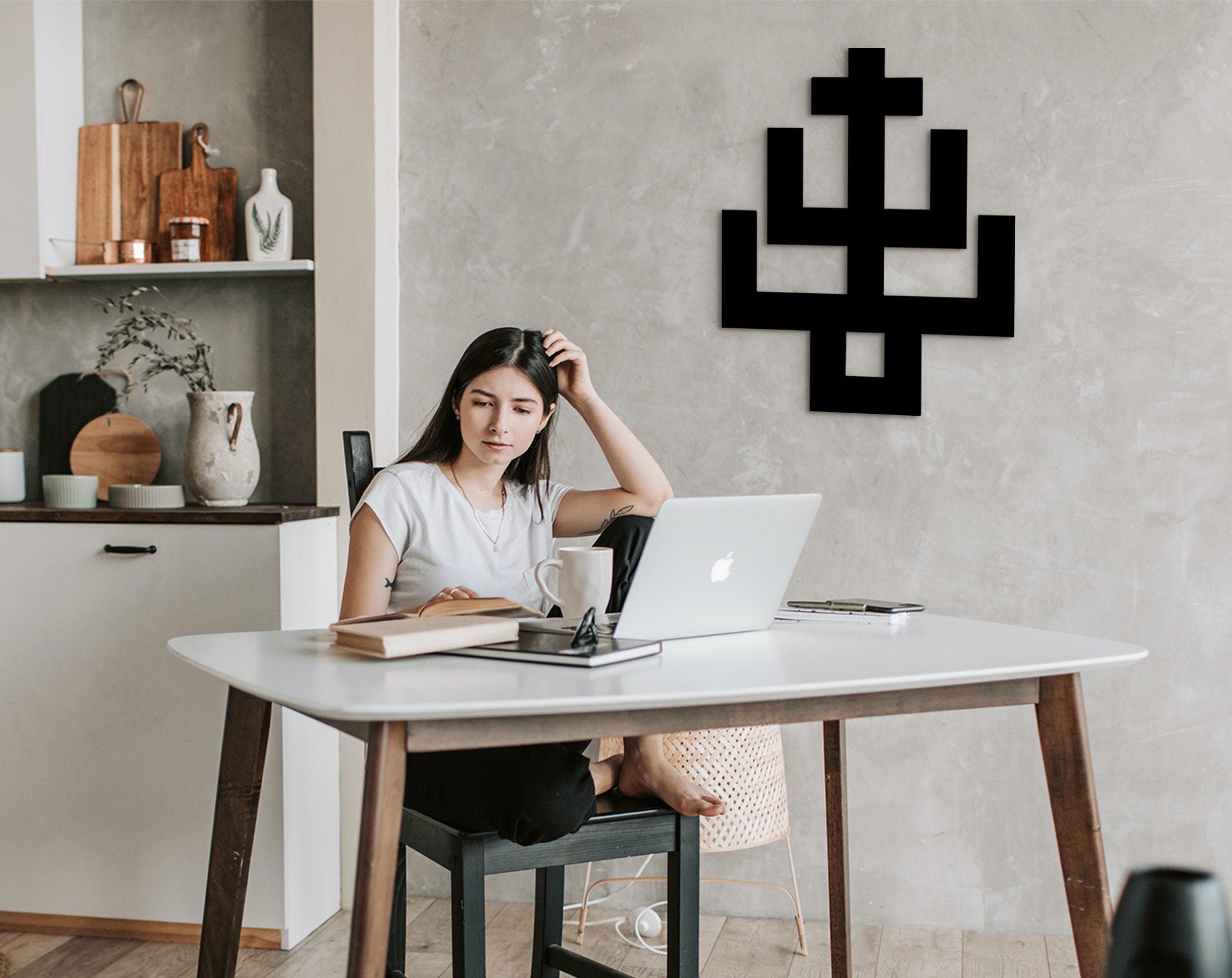 Adinkra Symbol Wood Wall Art: African Home Decor